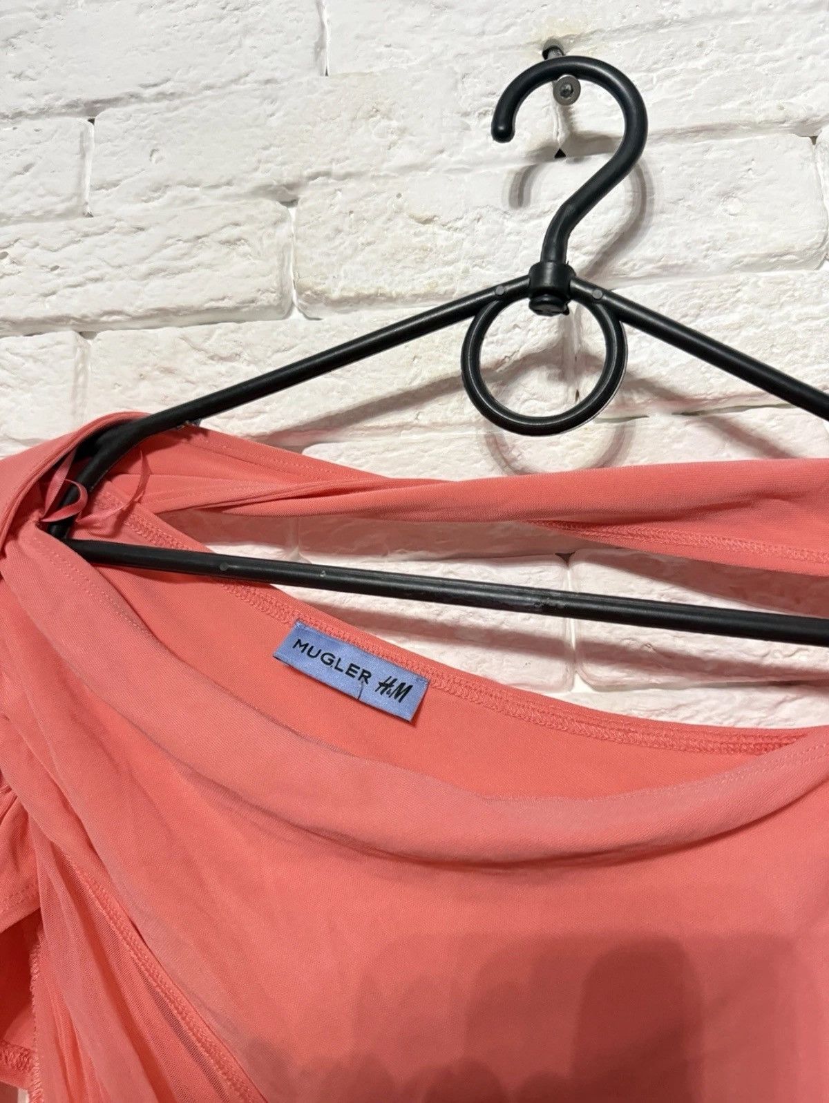 H&M × Mugler Mugler X H&M Knot Detail Mini Dress One Shoulder Sz M Size M / US 6-8 / IT 42-44 - 5 Thumbnail