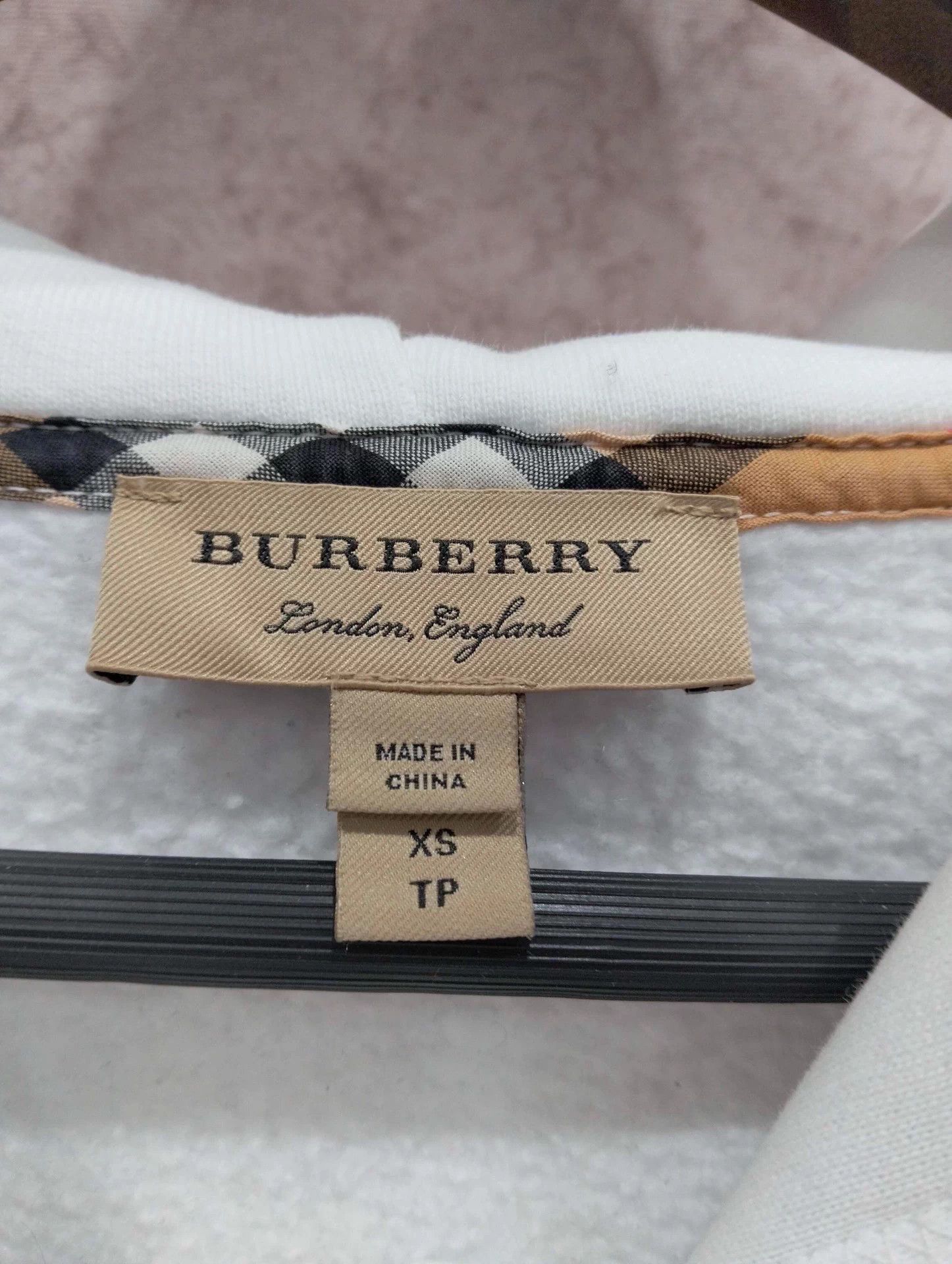 Burberry Burberry white logo embroidered hoodie women's XS Size XS / US 0-2 / IT 36-38 - 3 Thumbnail
