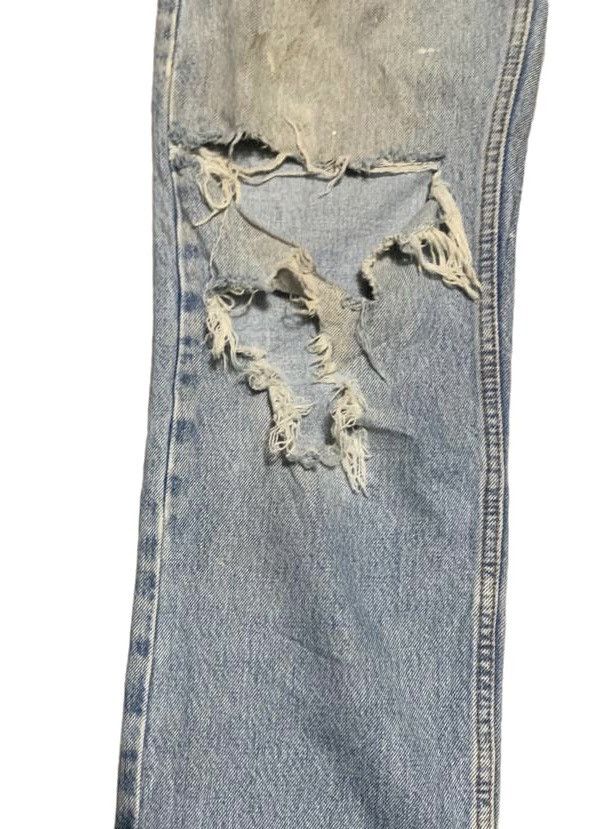 Levi's Vintage 90s Levis 505 Regular Faded Blue Jeans Distressed Size US 31 - 4 Thumbnail