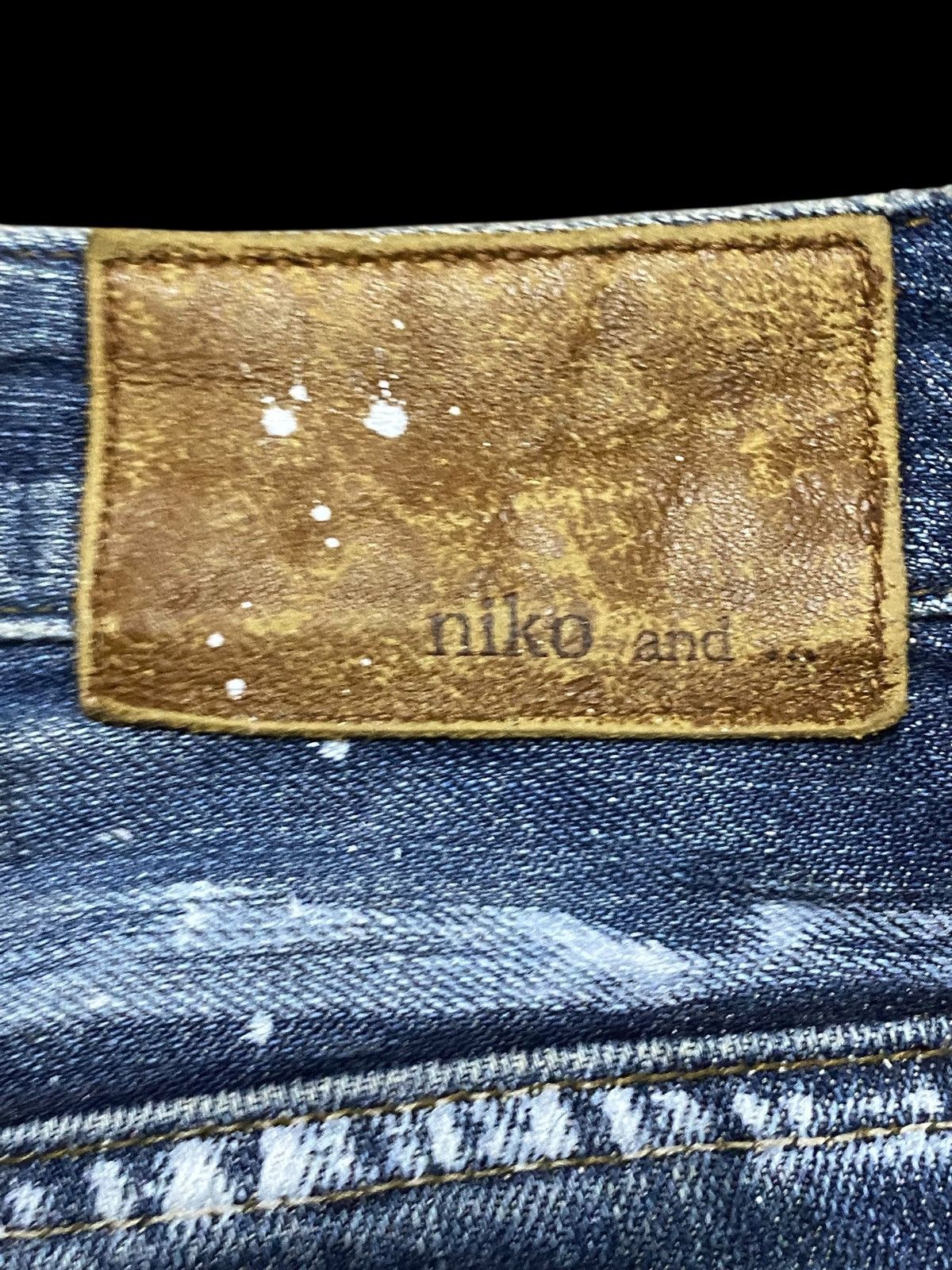 Nicole Club Vintage Japanese Brand Paint Splatter Distressed Loose Jeans Size US 30 / EU 46 - 10 Thumbnail