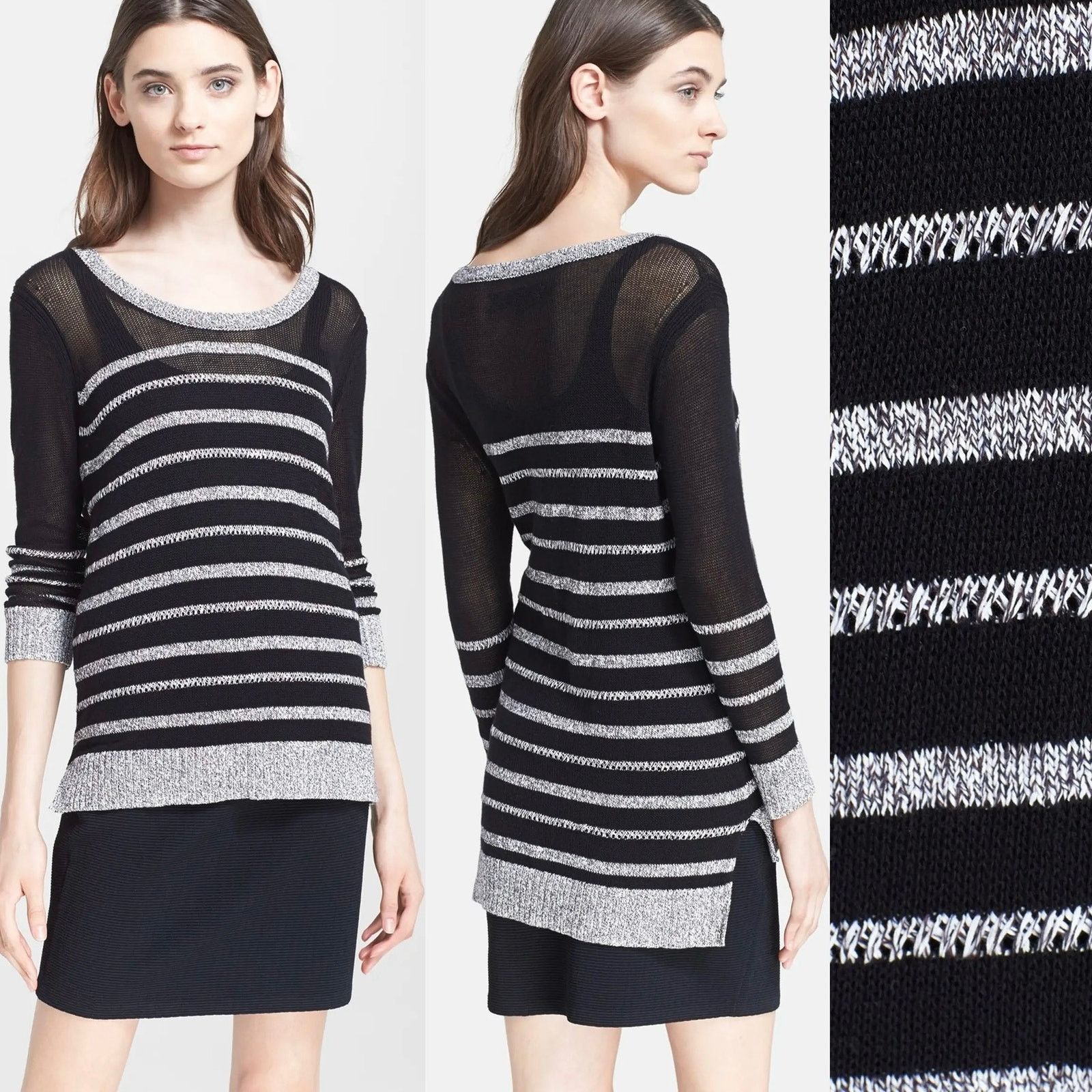 Rag & Bone Rag & Bone Azra Striped Knit Pullover Womem’s Sweater Size XS / US 0-2 / IT 36-38 - 9 Thumbnail