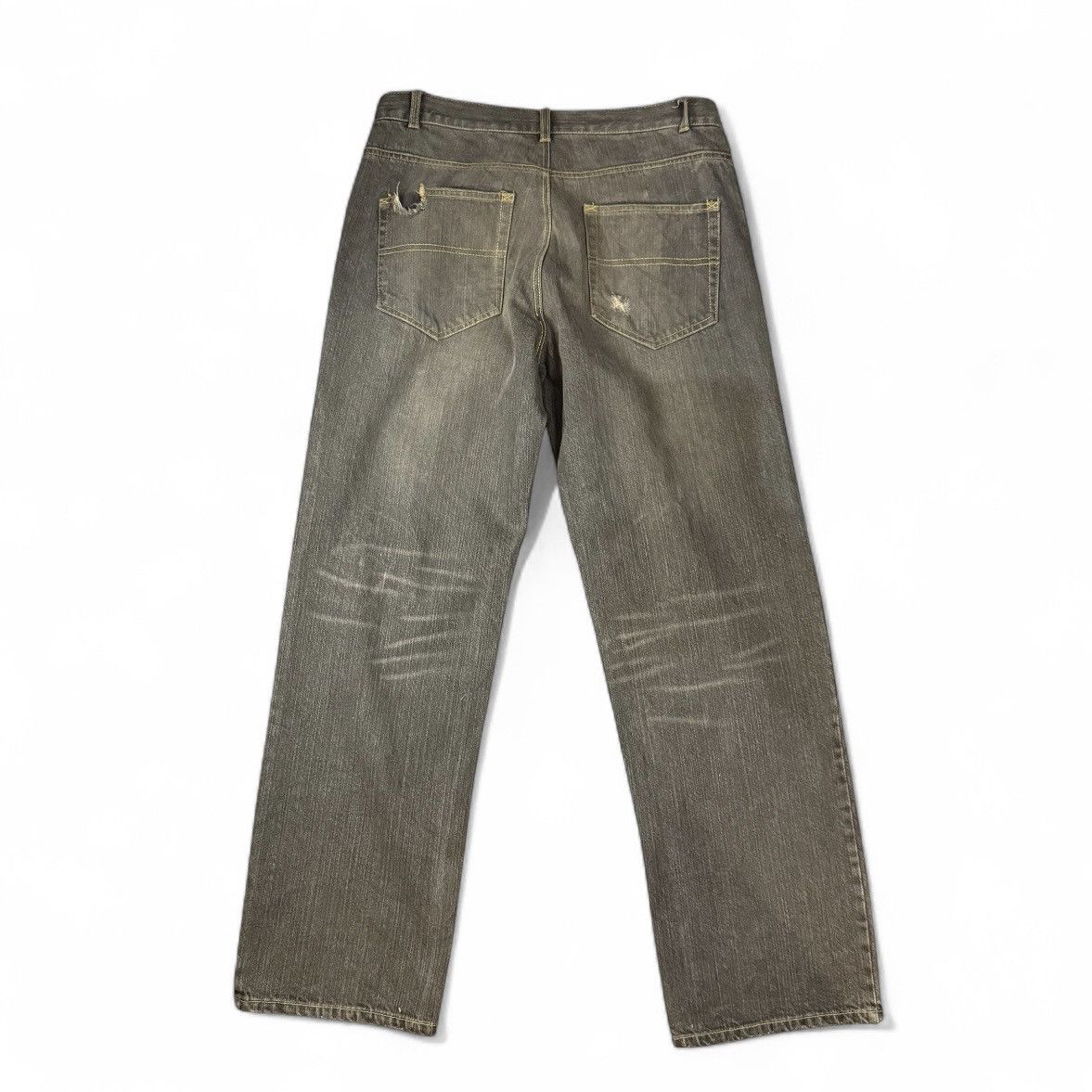 Japanese Brand 🔥🇯🇵 Vintage 90s Baggy Distressed Ill Pant Size US 34 / EU 50 - 2 Thumbnail