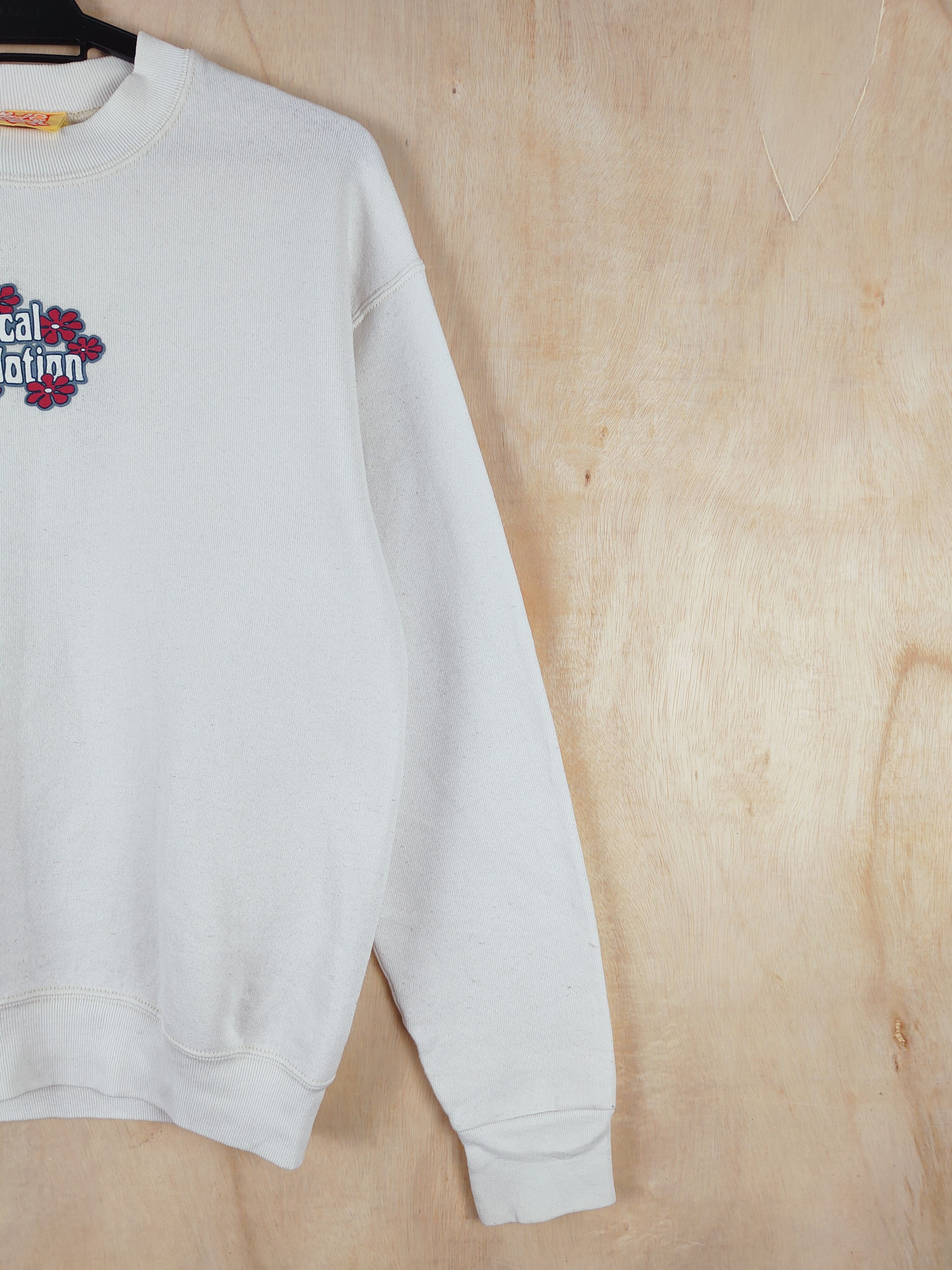Japanese Brand Local Motion surf vintage White Sweatshirts #S2595 Size S / US 4 / IT 40 - 5 Thumbnail