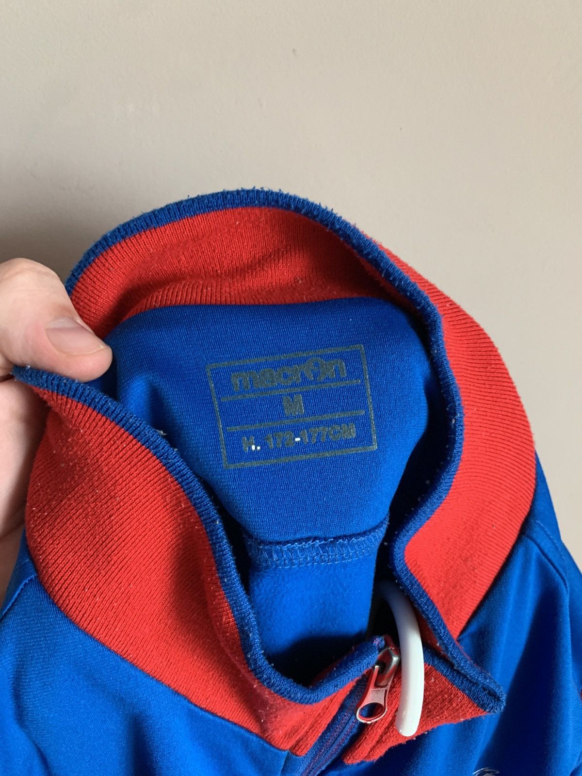 Macron Crystal Palace Zip Full Football Jacket Macron Soccer Sz M Size US M / EU 48-50 / 2 - 10 Thumbnail