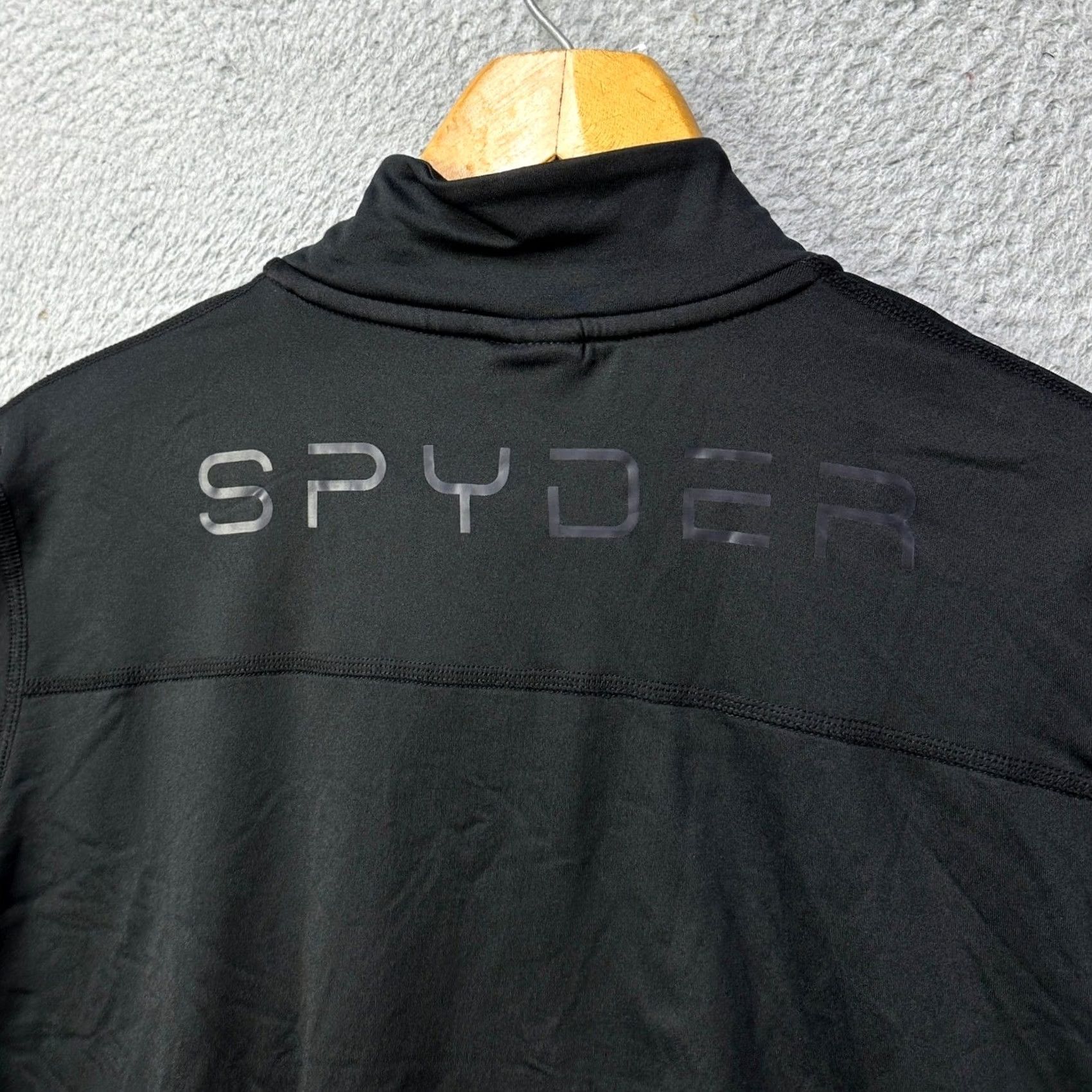 Spyder Spyder Active Mens Shirt Pullover Black 1/4 Zip Mock Neck Long Sleeve Athletic Moisture Wicking Size US M / EU 48-50 / 2 - 7 Thumbnail