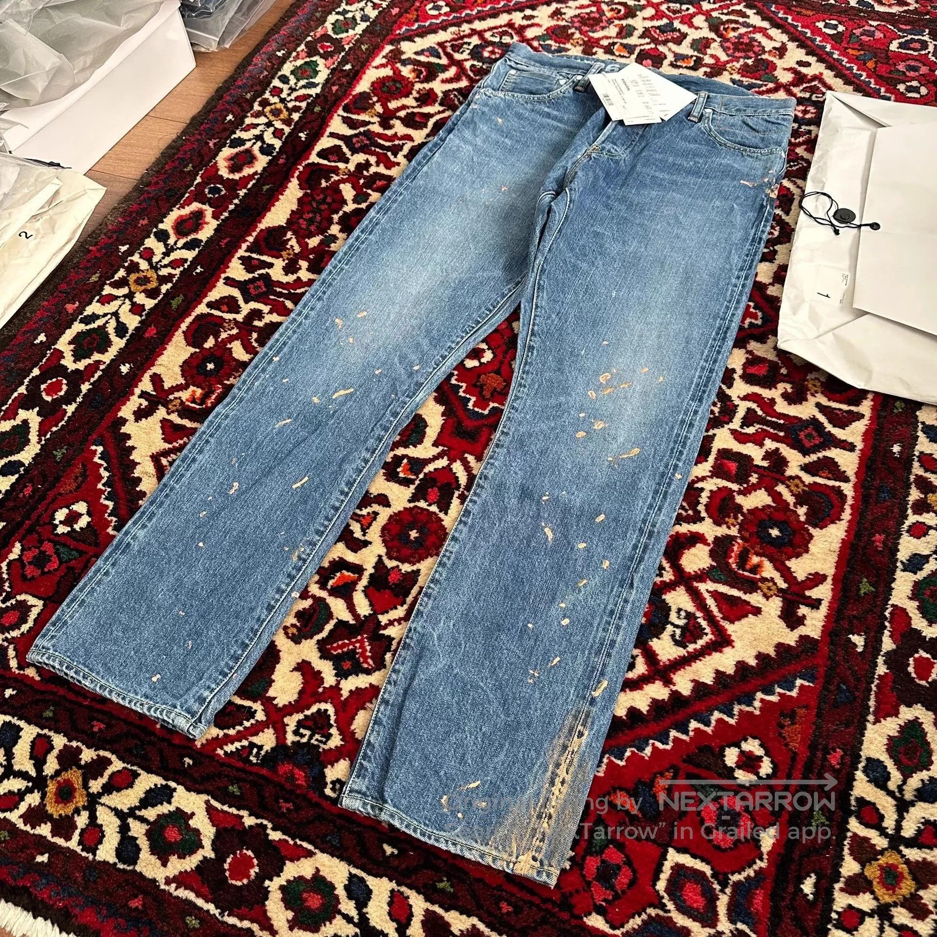 Visvim Blue Distressed Denim Jeans Size 30. Size US 30 / EU 46 - 3 Thumbnail