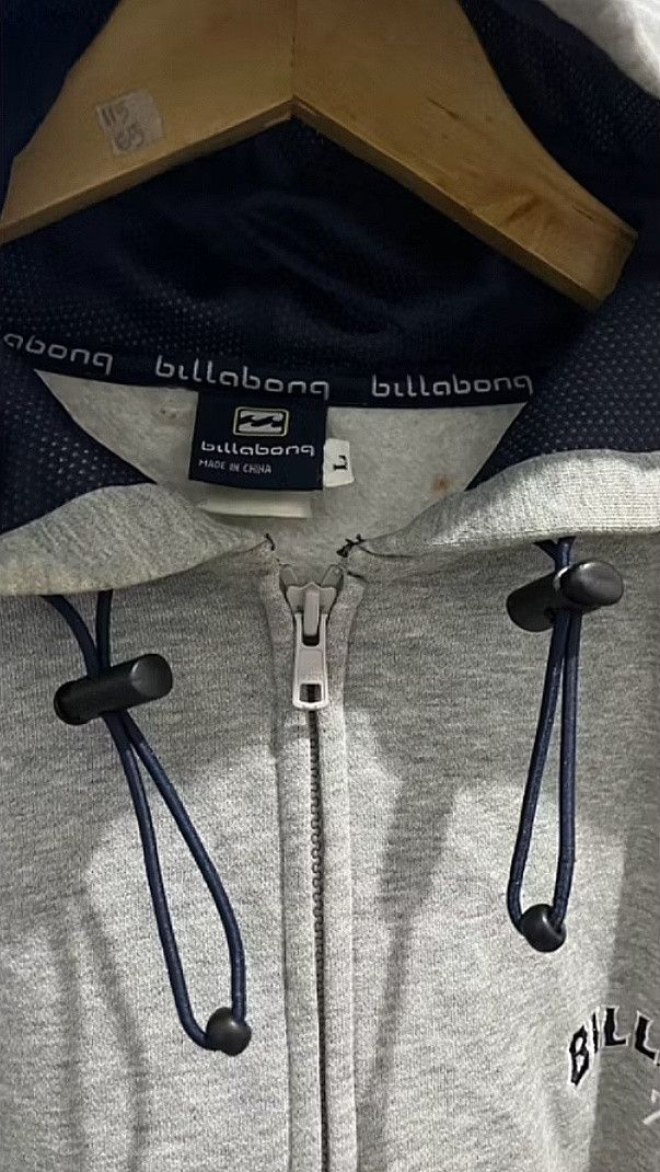 Billabong Vintage 90s Billabong Small Logo Zipper Fullzip Hoodie Size US L / EU 52-54 / 3 - 5 Thumbnail