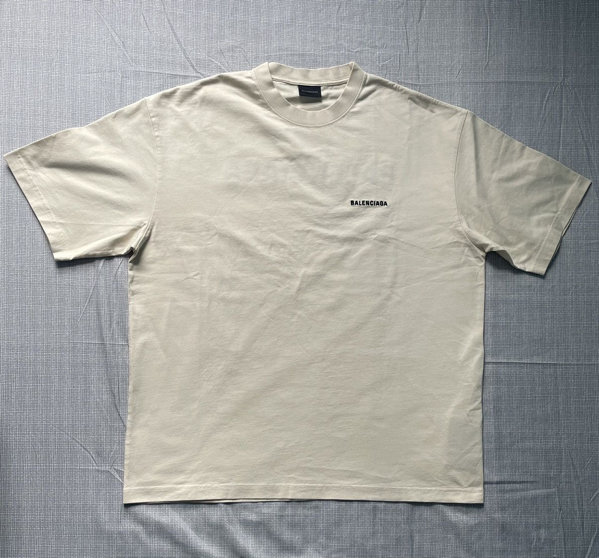 image of Balenciaga Off White T Shirt in Offwhite, Men's (Size XL)