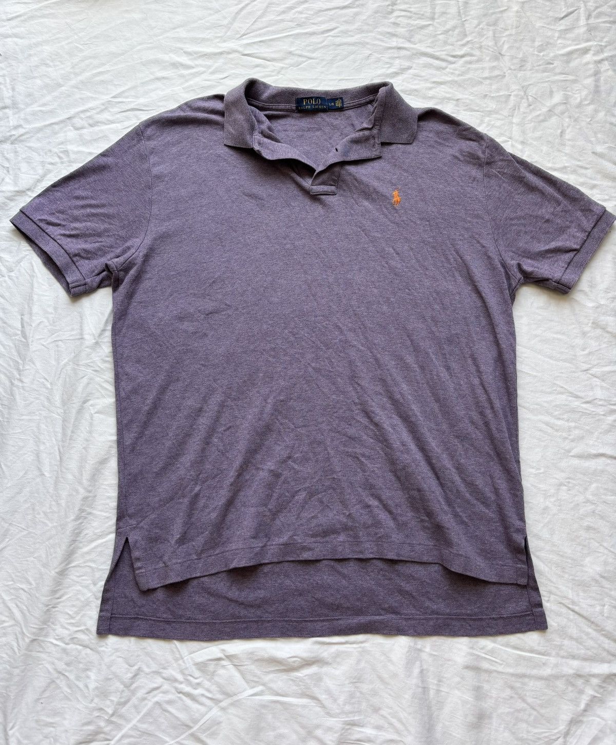 Polo Ralph Lauren Polo Ralph Lauren Heather Purple Custom Fit Polo Shirt Large Size US L / EU 52-54 / 3 - 1 Thumbnail