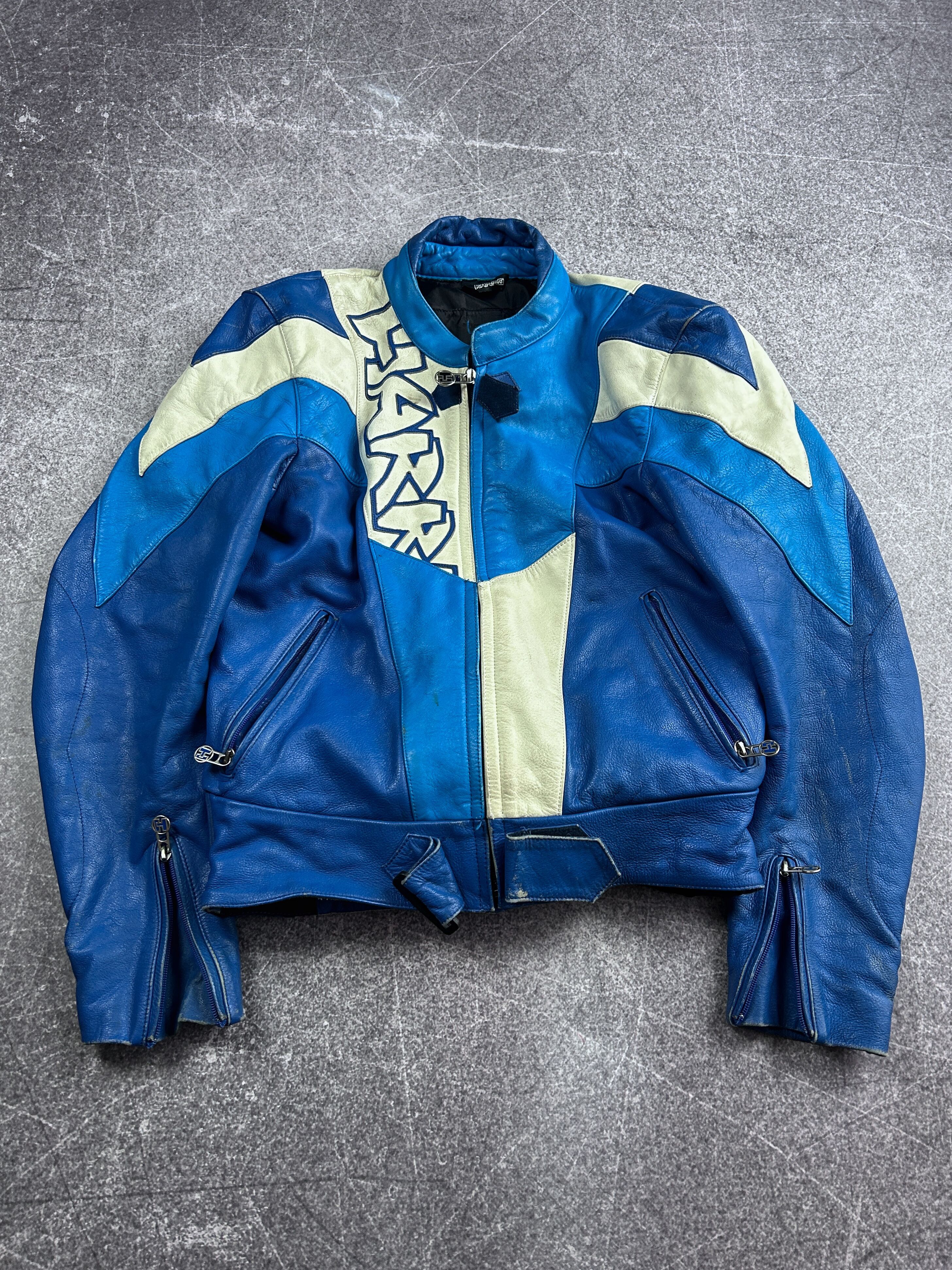 Vintage Leather Racing Jacket Moto Biker Archive Style - ilac