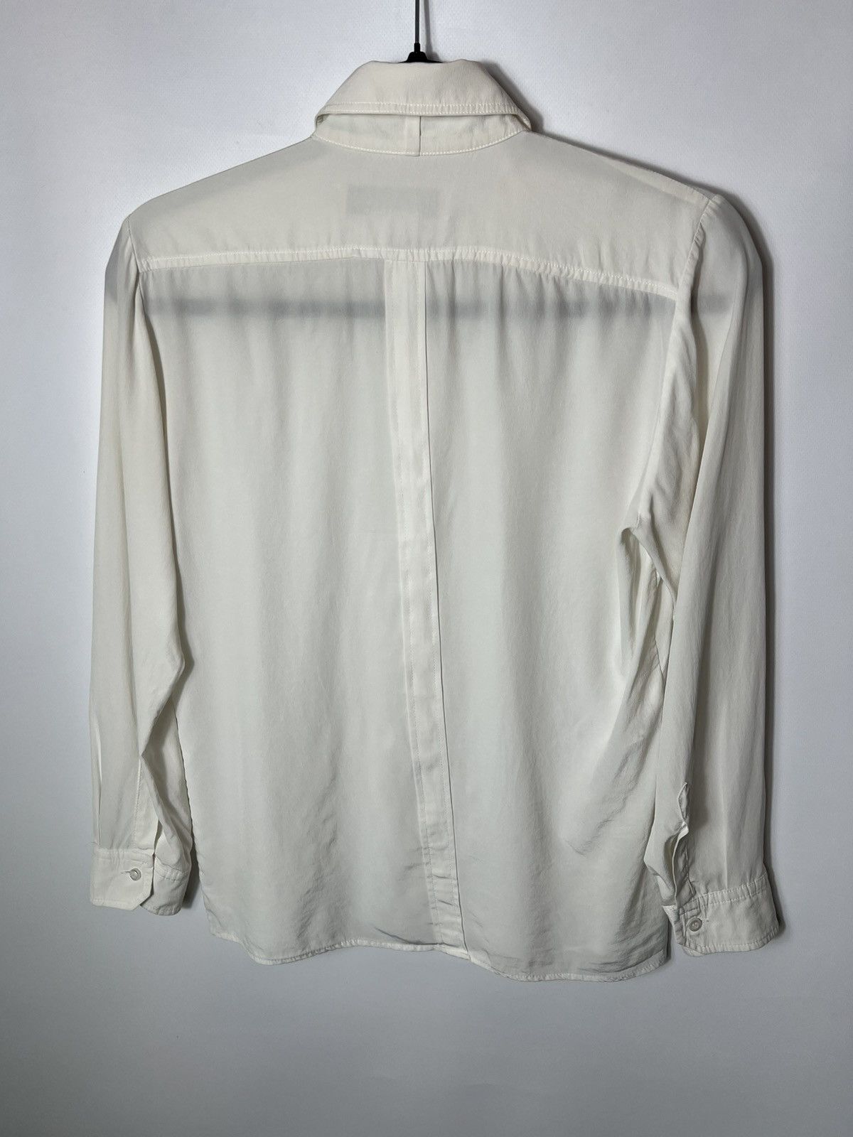 Gucci Vintage luxury Gucci Uniform Cream Silk Shirt Size 40 Size S / US 4 / IT 40 - 10 Thumbnail