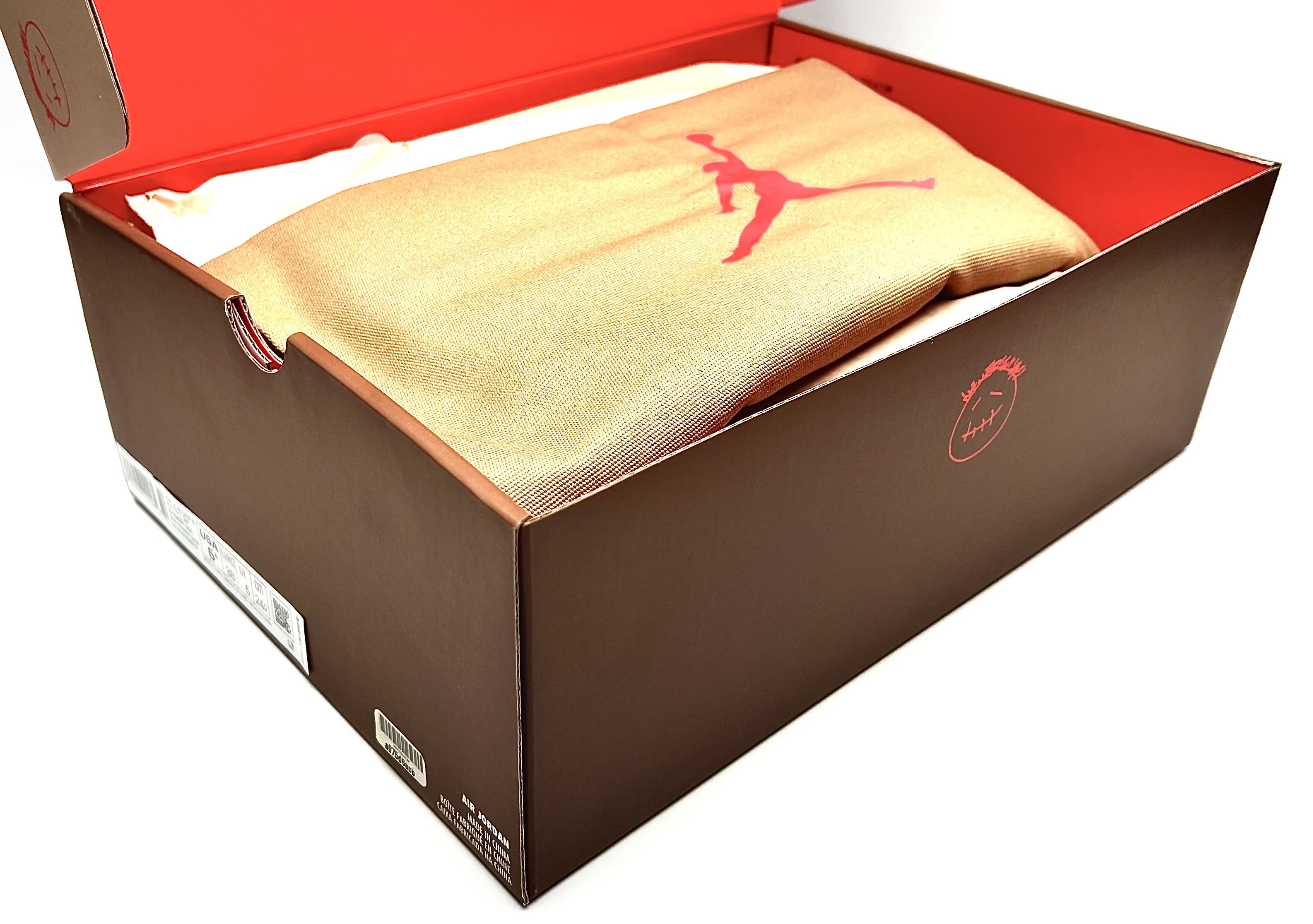 Jordan Brand Nike Air Jordan 6 Retro x Travis Scott "British Khaki” Size US 5.5 / EU 38 - 8 Thumbnail