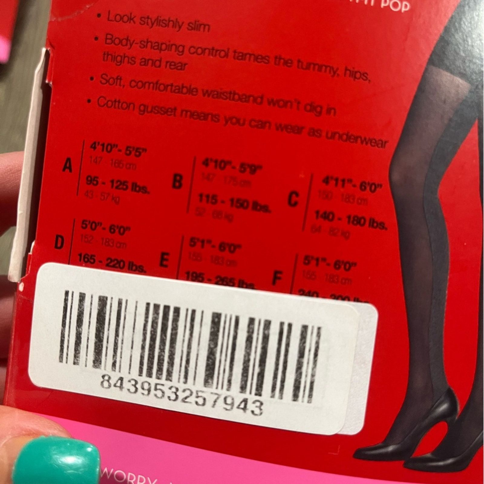 Spanx NWT Spanx Womens Heathered Contrast Tight-End Tights Size D Size ONE SIZE - 4 Thumbnail