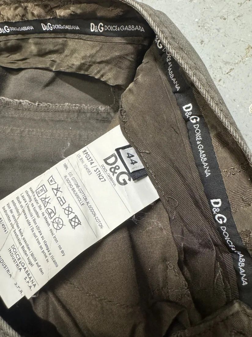 Dolce & Gabbana × Vintage SS2008 Dolce & Gabbana Multi Pockets Cargo Olive Pants Size US 30 / EU 46 - 9 Thumbnail