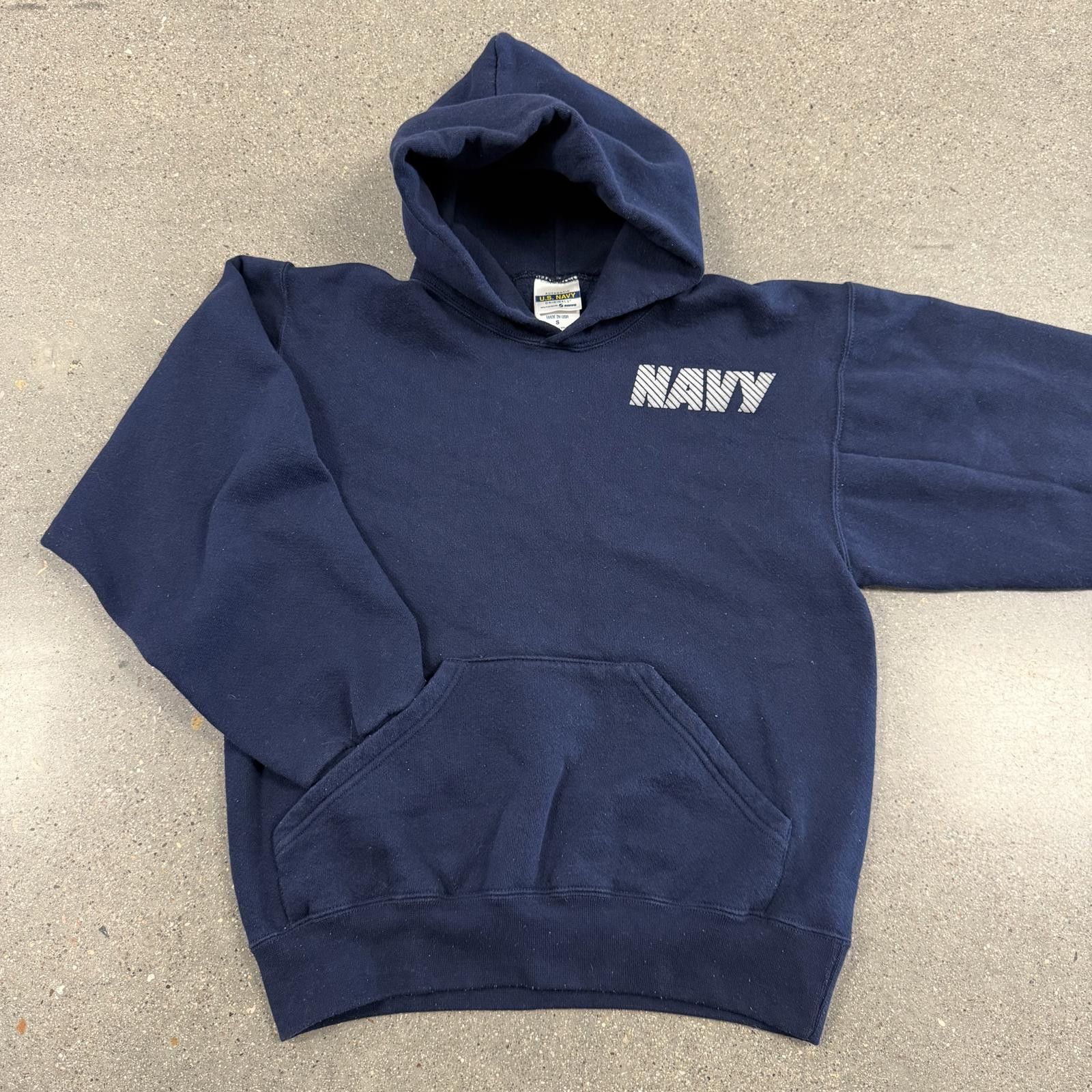 Designer Vtg 90s Authentic U.S. Navy Hoodie Made in USA - S Size US S / EU 44-46 / 1 - 1 Thumbnail