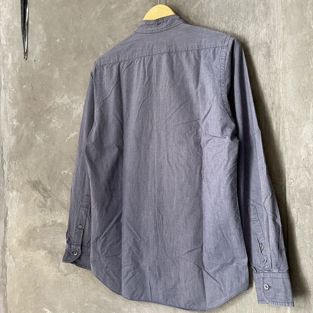 Nigel Cabourn Nigel Cabourn British Officers Band Collar Shirt Navy Size US S / EU 44-46 / 1 - 13 Thumbnail