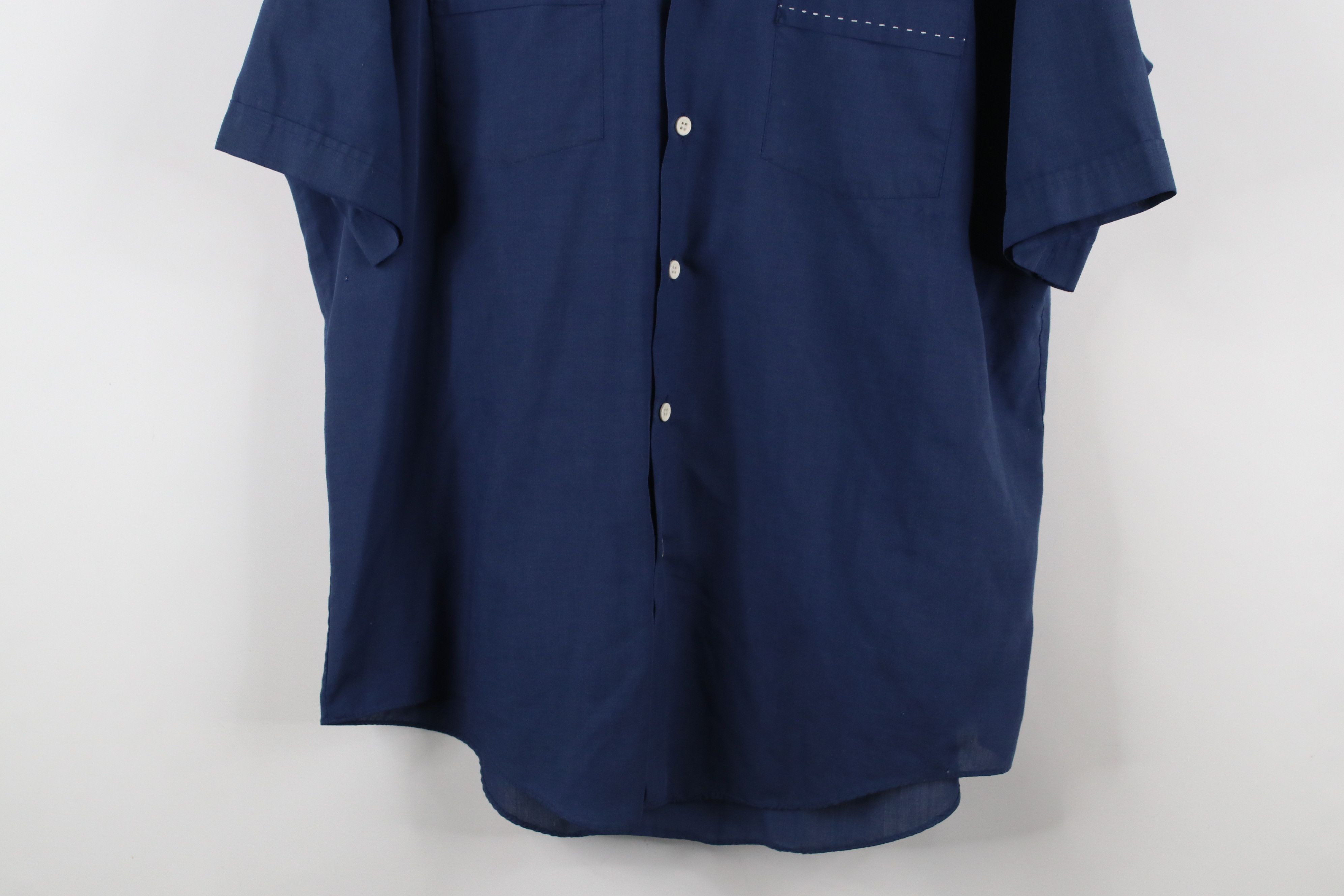 Vintage Vintage 70s Streetwear Short Sleeve Collared Button Shirt Size US L / EU 52-54 / 3 - 3 Thumbnail