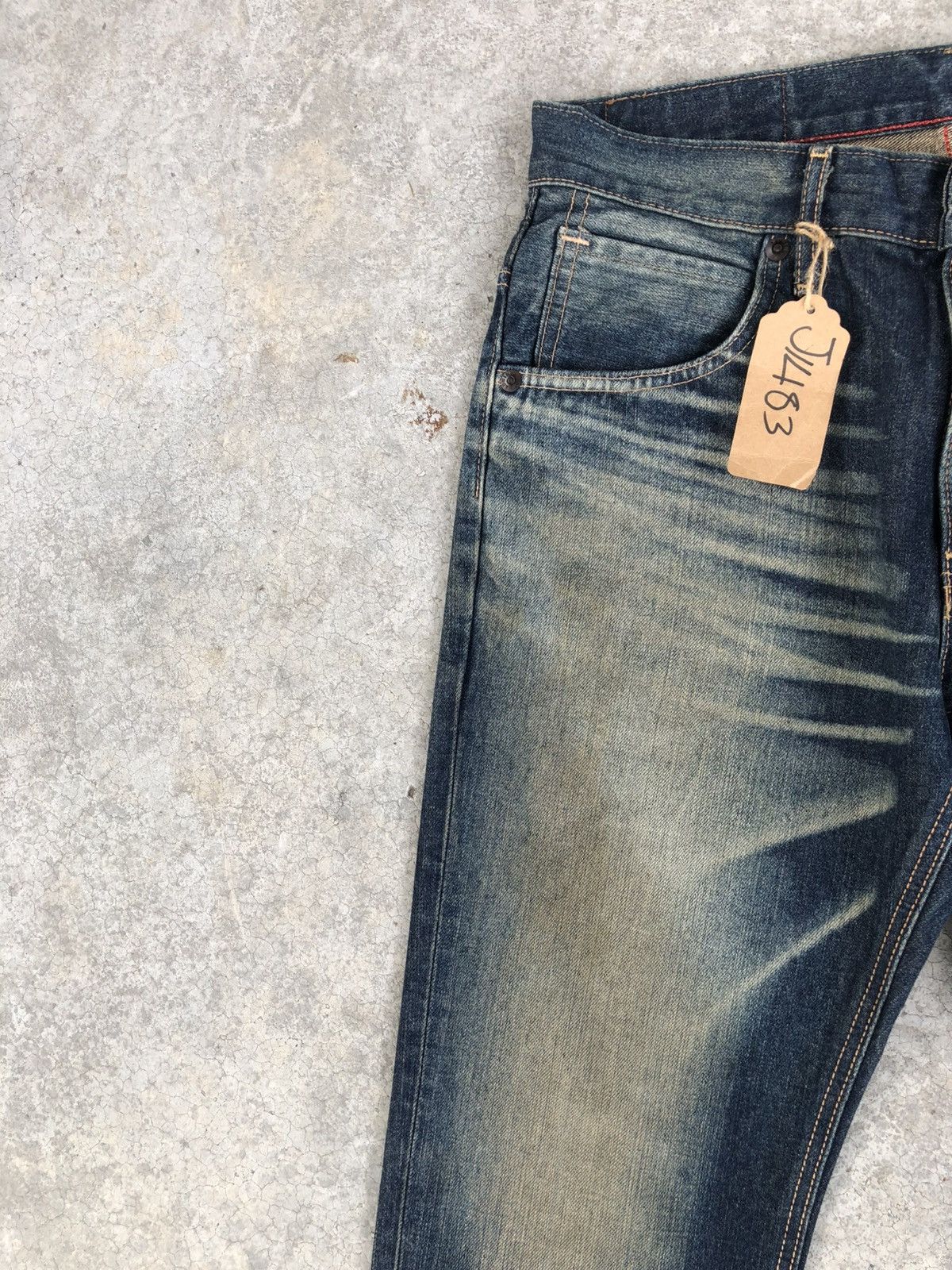 Edwin Edwin XU Flared Jeans Bootcut Mudwash Distressed Size US 33 - 4 Thumbnail