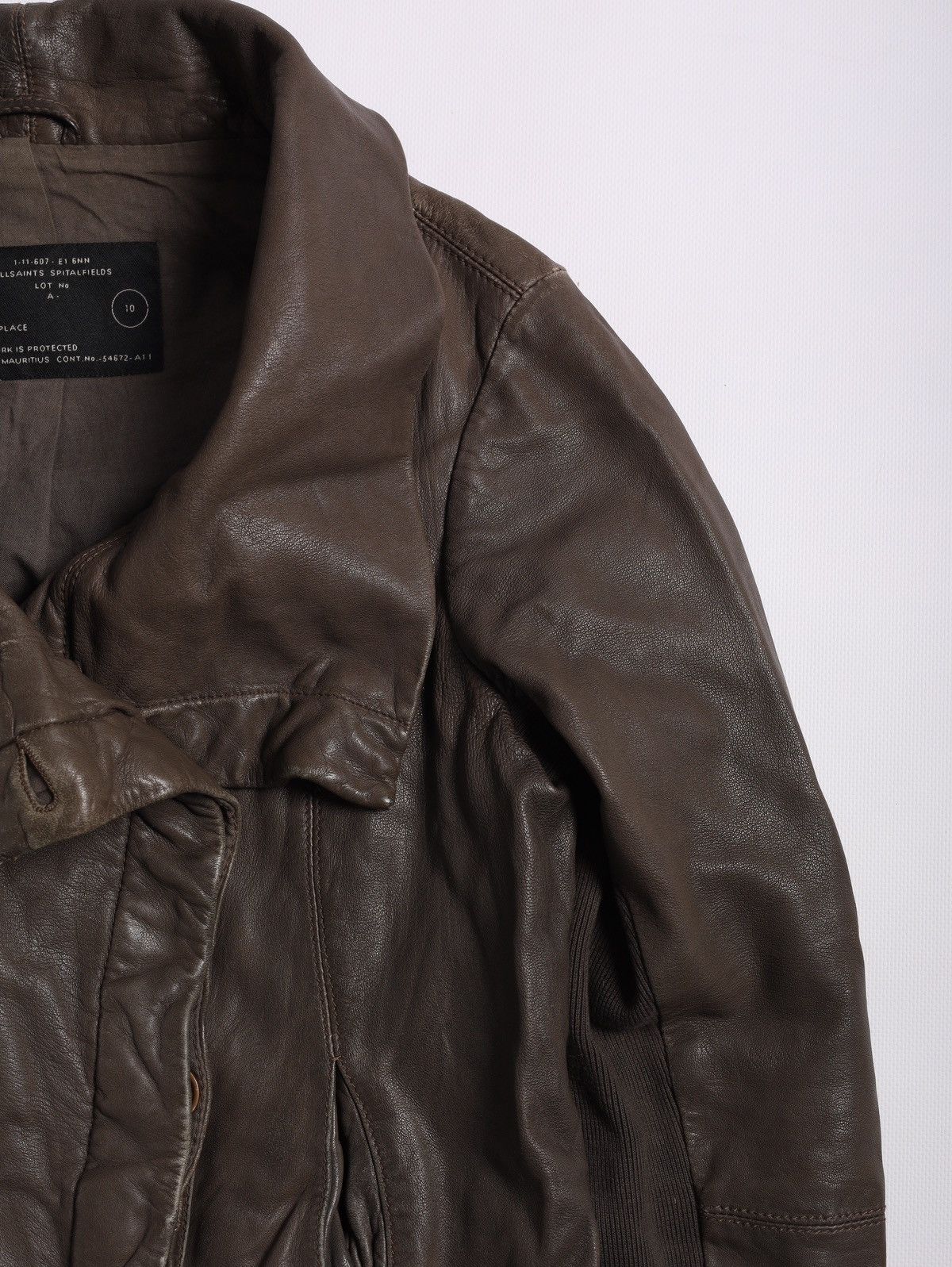Allsaints Allsaints Kadian Leather Biker Jacket Size L / US 10 / IT 46 - 9 Thumbnail