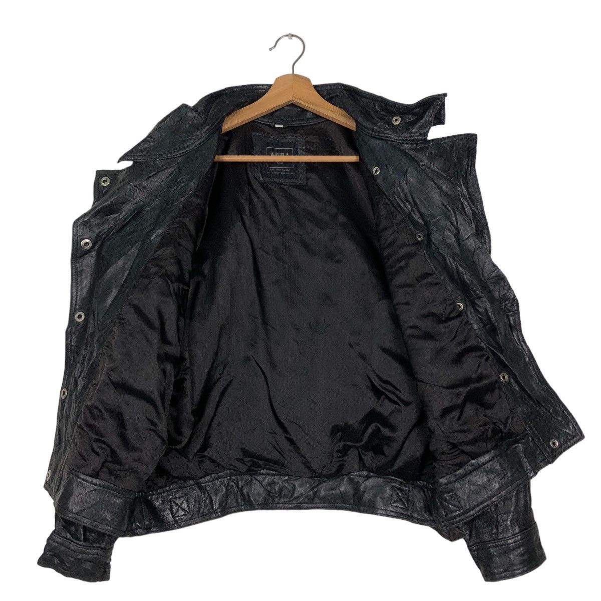 Japanese Brand 🔥Cropped Vintage Leather Jacket Double Breast Abba Japan Size US M / EU 48-50 / 2 - 13 Thumbnail
