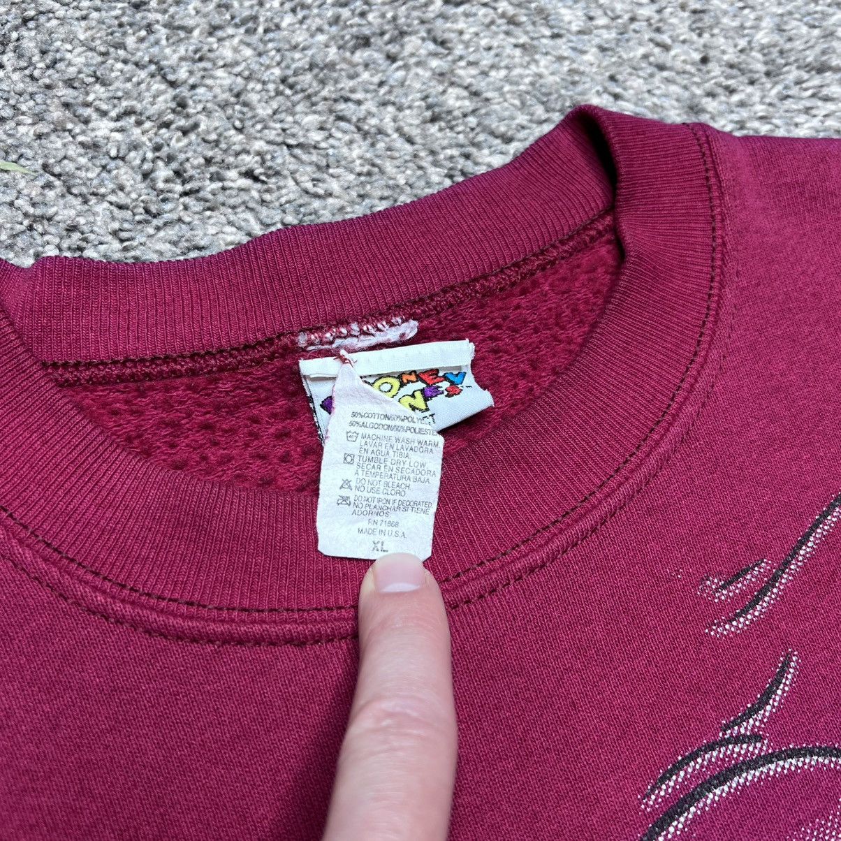 Warner Bros Vintage 1995 Taz Tasmanian Devil Looney Tunes Sweatshirt Size US XL / EU 56 / 4 - 3 Thumbnail