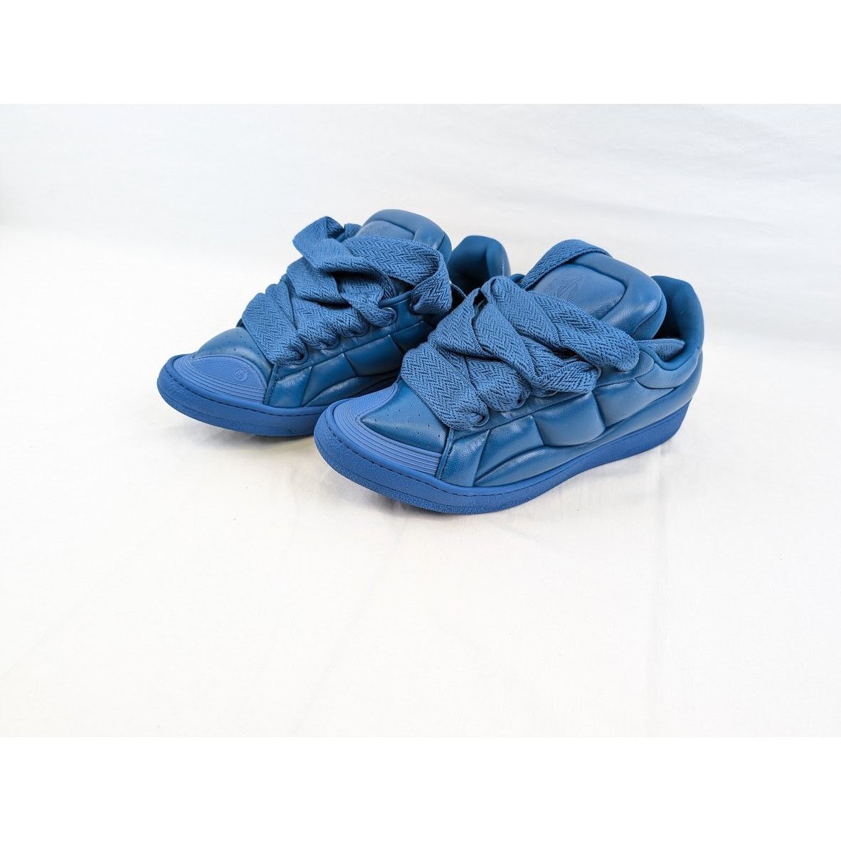 Lanvin o1rshd1 Curb XL Low Top Sneakers in Blue Size US 11 / EU 44 - 18 Thumbnail