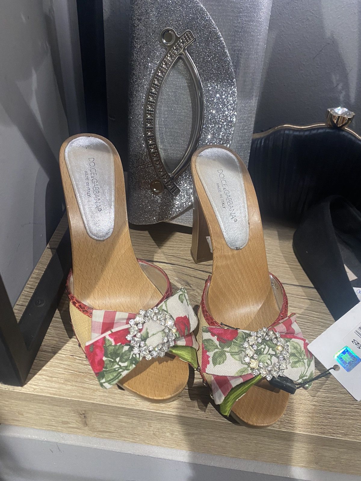 image of Dolce Gabbana Heel Shoes Dolce & Gabbana New Tags in Pink White, Women's (Size 9)