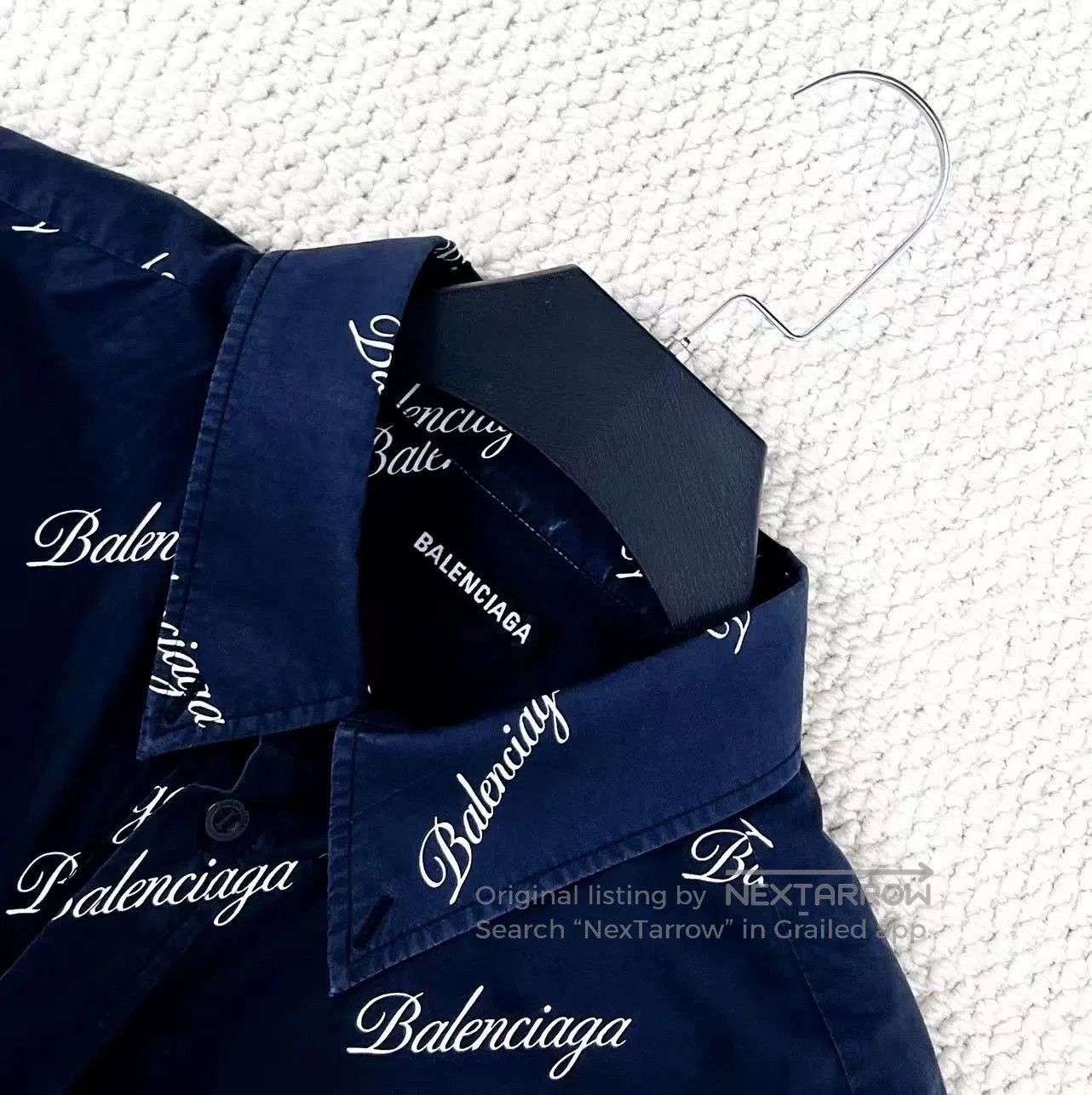 Balenciaga Balenciaga Logo Print Short Sleeve Shirt. Size US M / EU 48-50 / 2 - 3 Thumbnail