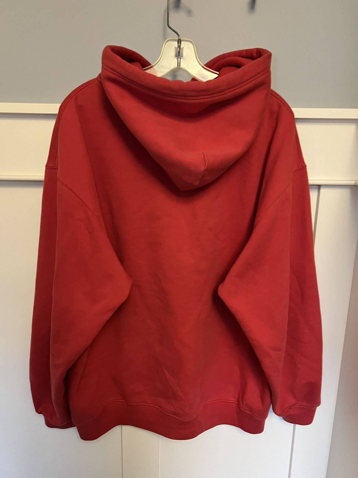 Balenciaga Balenciaga 017 SINNERS embroidered faded red pullover hoodie Size US L / EU 52-54 / 3 - 2 Thumbnail