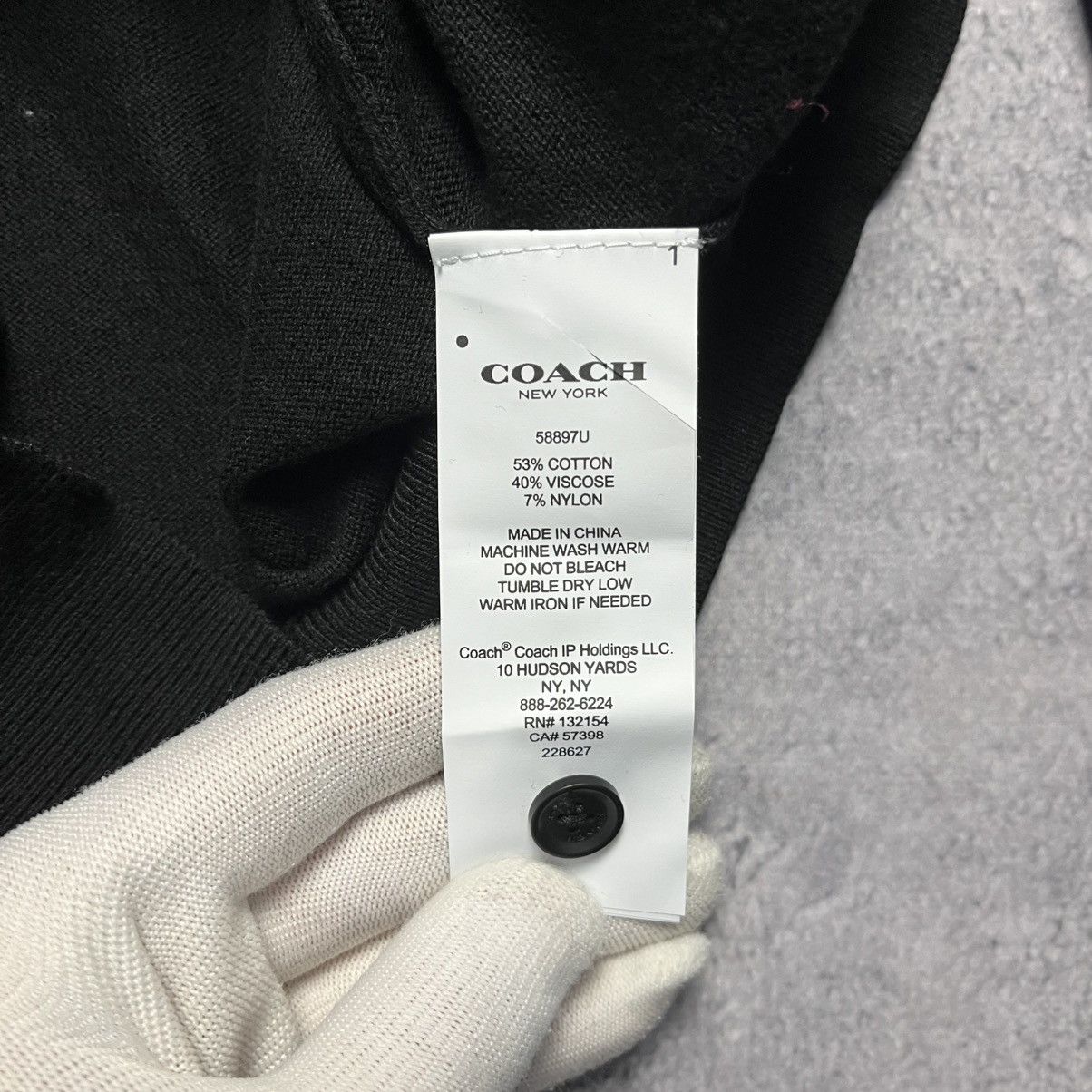 Coach Coach Black Cardigan Sweater Streetwear Luxury Designer Size XS / US 0-2 / IT 36-38 - 7 Thumbnail