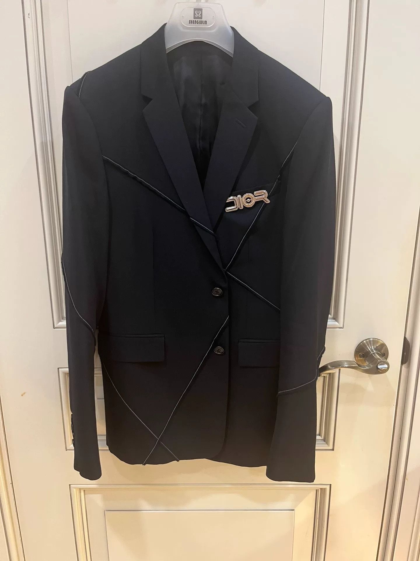 Dior Dior Runway Black Wool Ribbon Blazer 46 Size US S / EU 44-46 / 1 - 1 Thumbnail