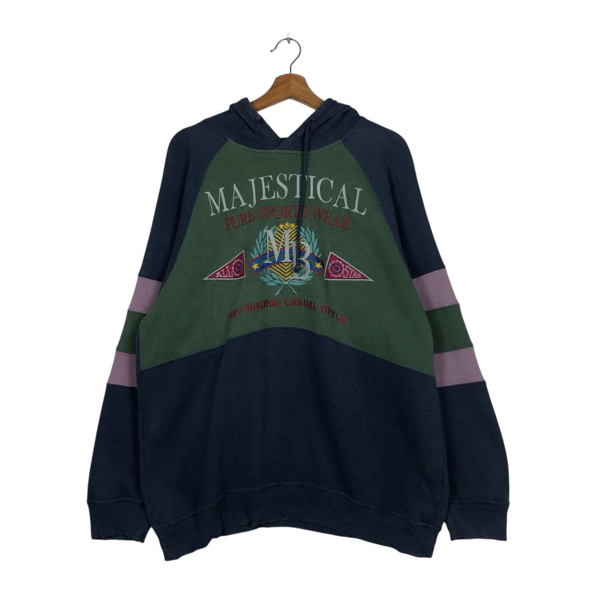 Japanese Brand × Vintage 📌Vintage Sweatshirt Majestical Big Logo Over Print Size US L / EU 52-54 / 3 - 13 Thumbnail