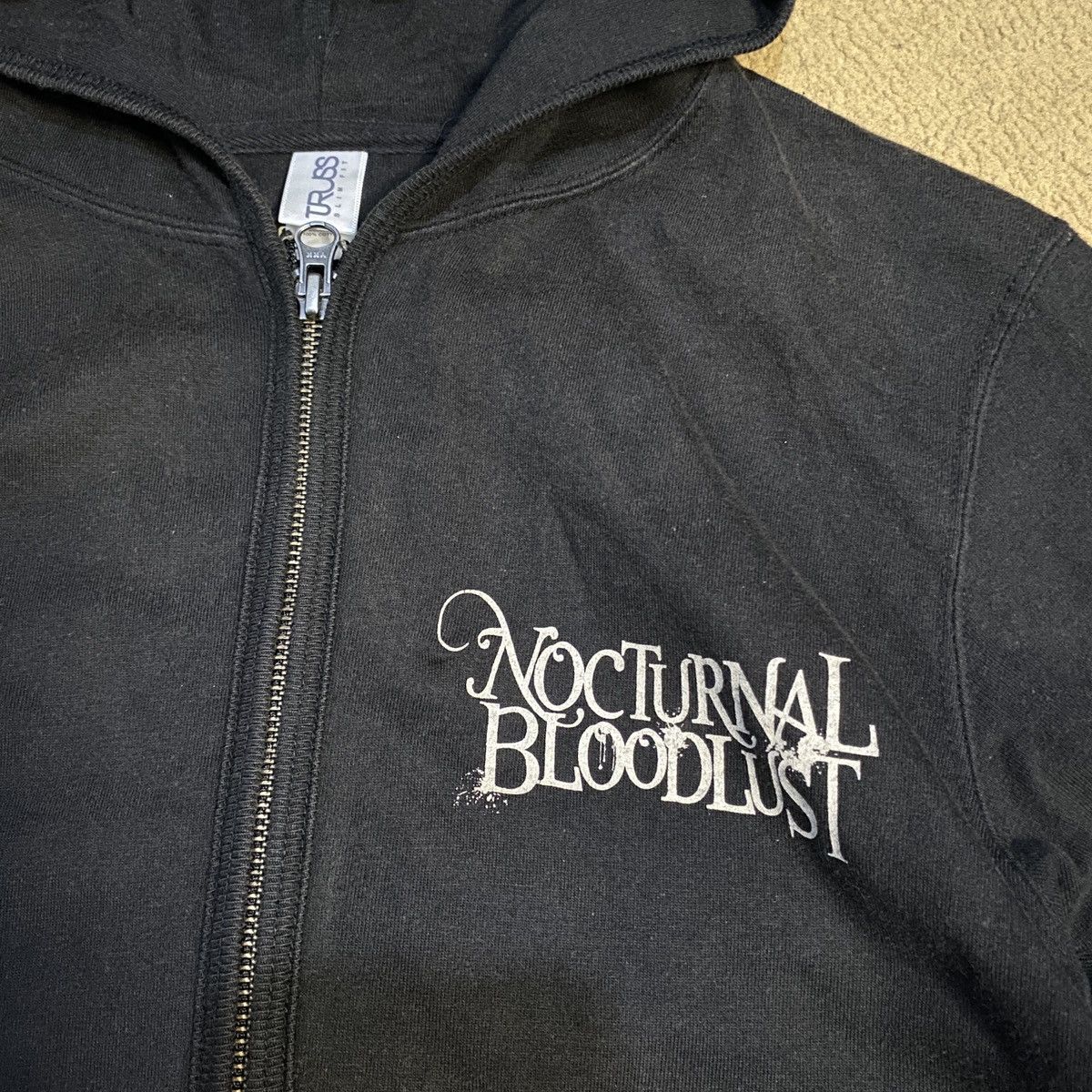 Band Tees × Vintage Nocturnal Bloodlust Zip Up Hoodie Size US M / EU 48-50 / 2 - 3 Thumbnail