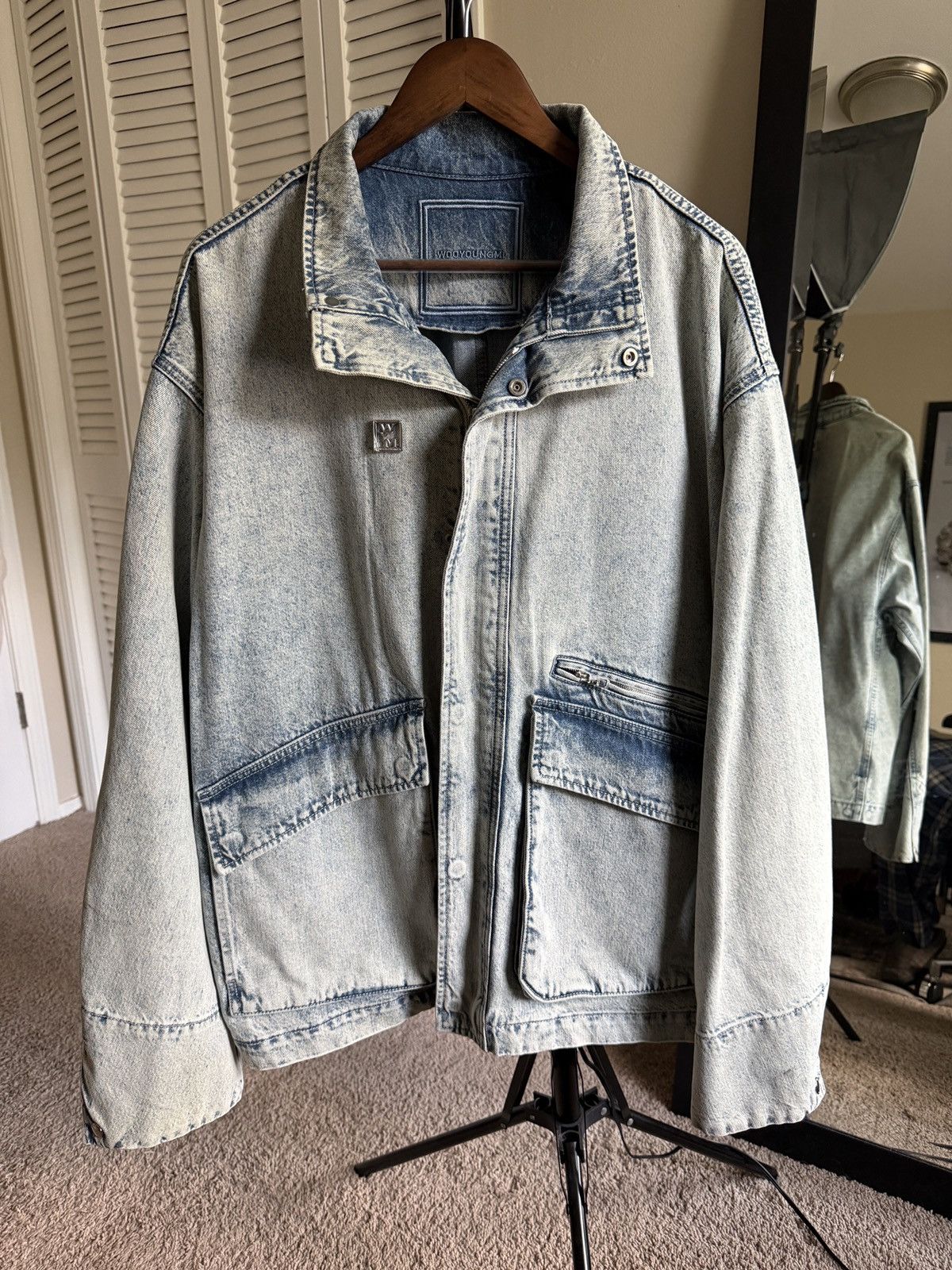Wooyoungmi Wooyungmi blue plaque denim jacket Size US L / EU 52-54 / 3 - 1 Thumbnail