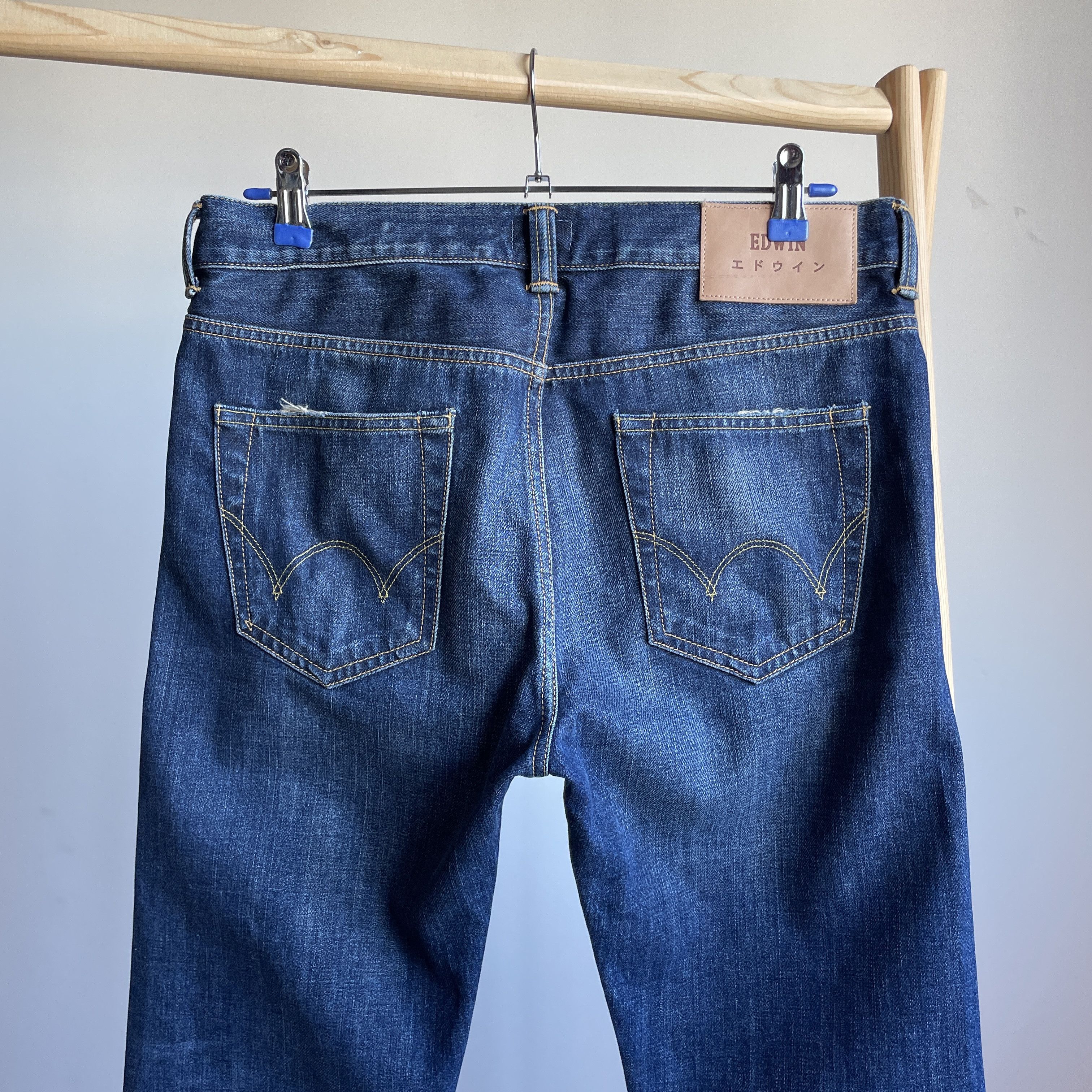 Edwin Edwin ED-80 Slim Tapered Rainbow Selvedge Denim Size 31x34 Size US 31 - 4 Thumbnail