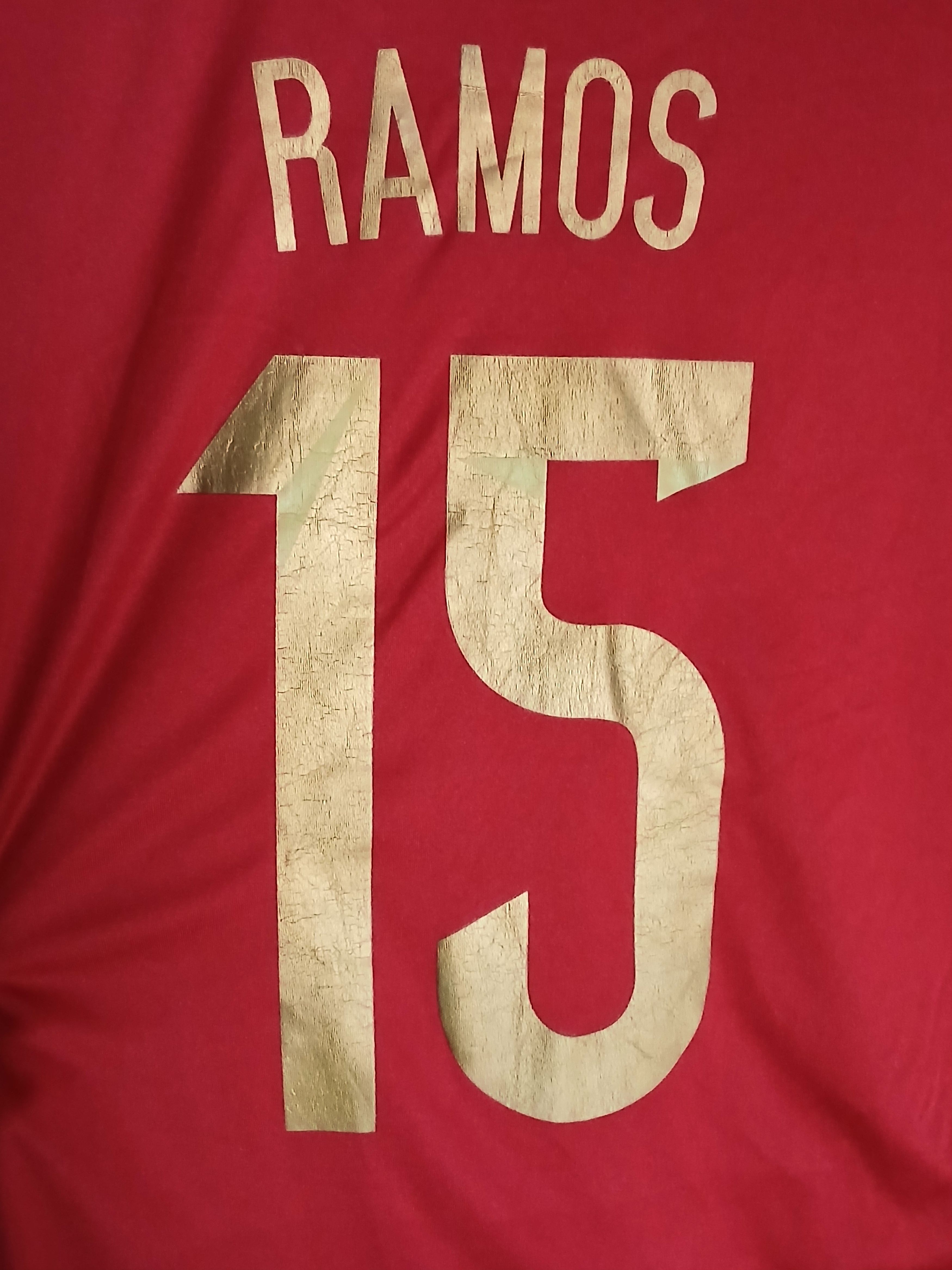 Other Spain National Team 2014/2015 Home Ramos Football Jersey Size US XL / EU 56 / 4 - 3 Thumbnail