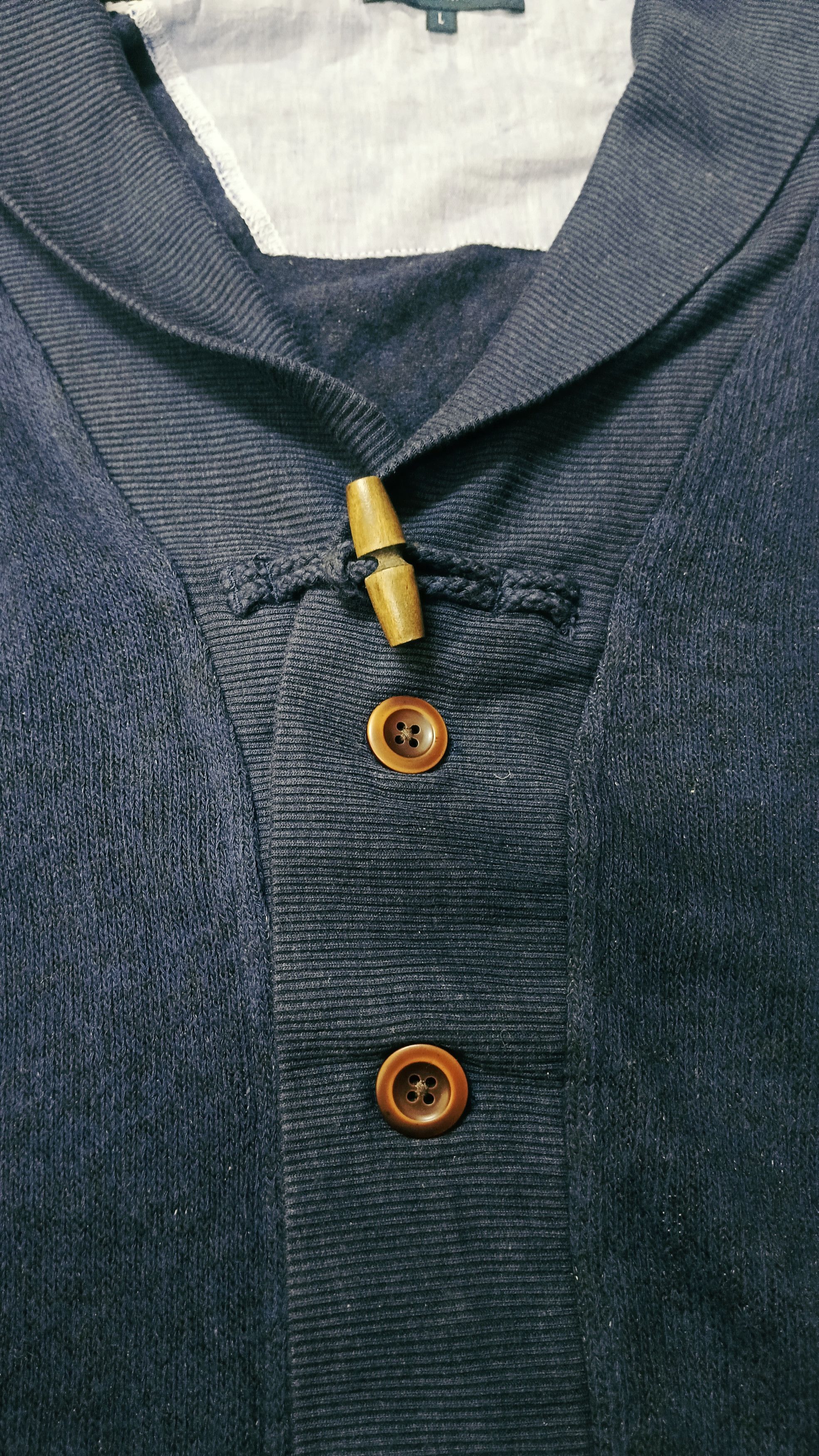 Japanese Brand Taka Q Slim Fit Button Up Cardigan Size US L / EU 52-54 / 3 - 3 Thumbnail