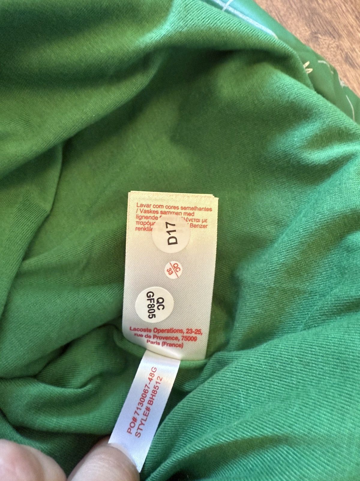 Lacoste × Supreme SS18 Supreme x Lacoste Reflective Grid Nylon Anorak Green Size US S / EU 44-46 / 1 - 4 Thumbnail