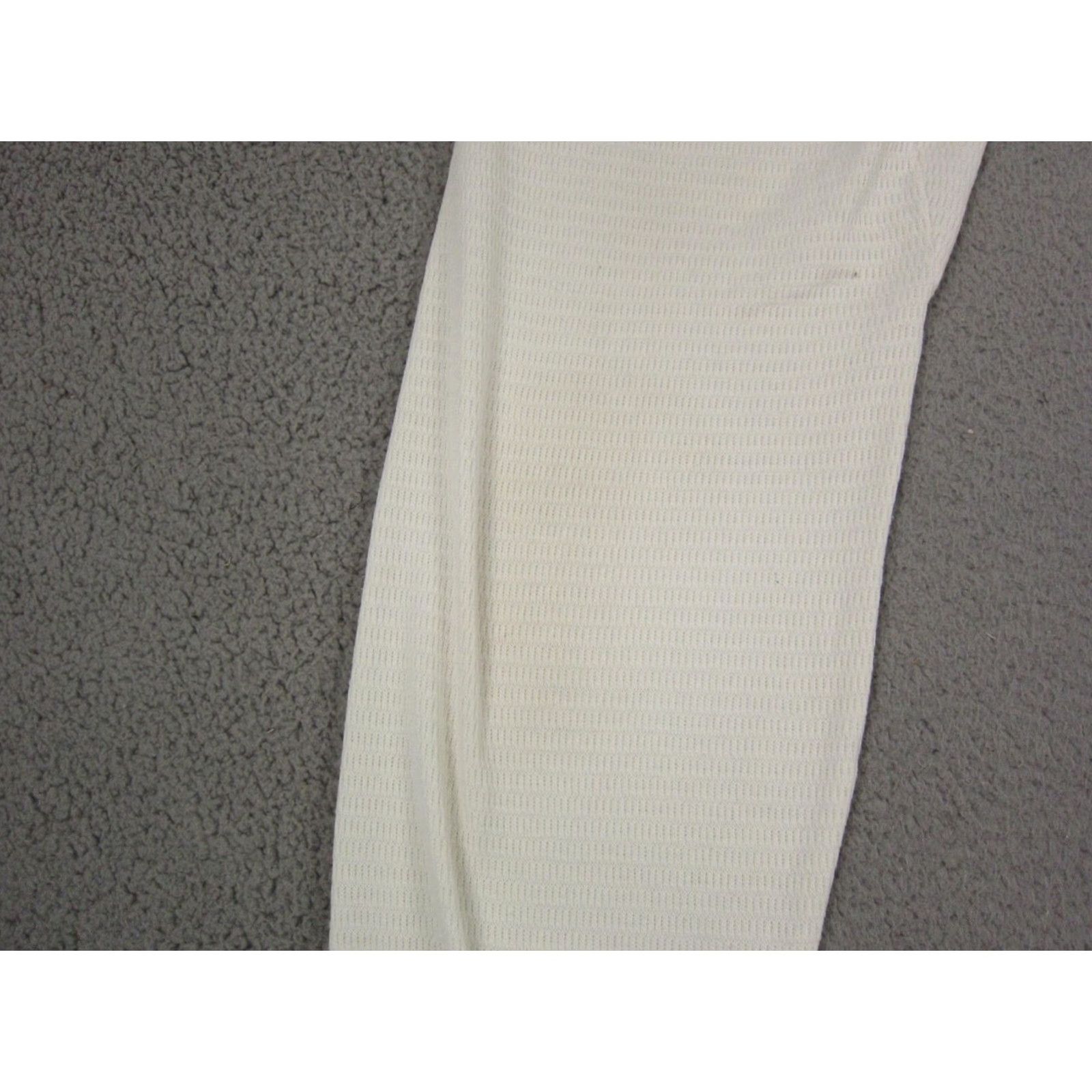 Hanes Vintage Hanes Pants 2XL White Thermal Waffle Knit Sweatpants Mens 80s Winter Base Layer Cotton Polyester Regular Fit Size US 39 - 3 Thumbnail