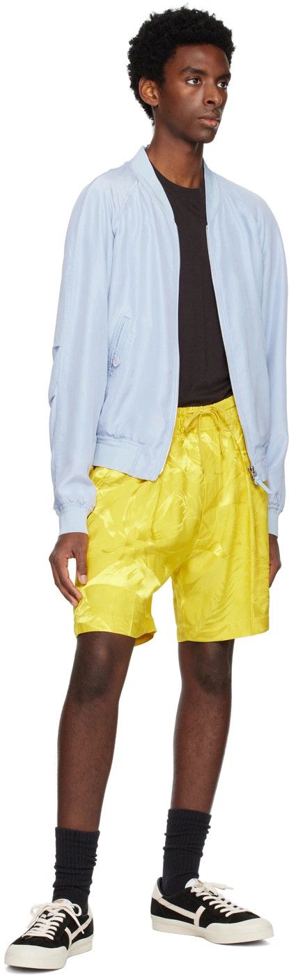 Tom Ford o1loc1c1024 SSC001 Peony Jacquard Short in Yellow Size US 38 / EU 54 - 4 Thumbnail