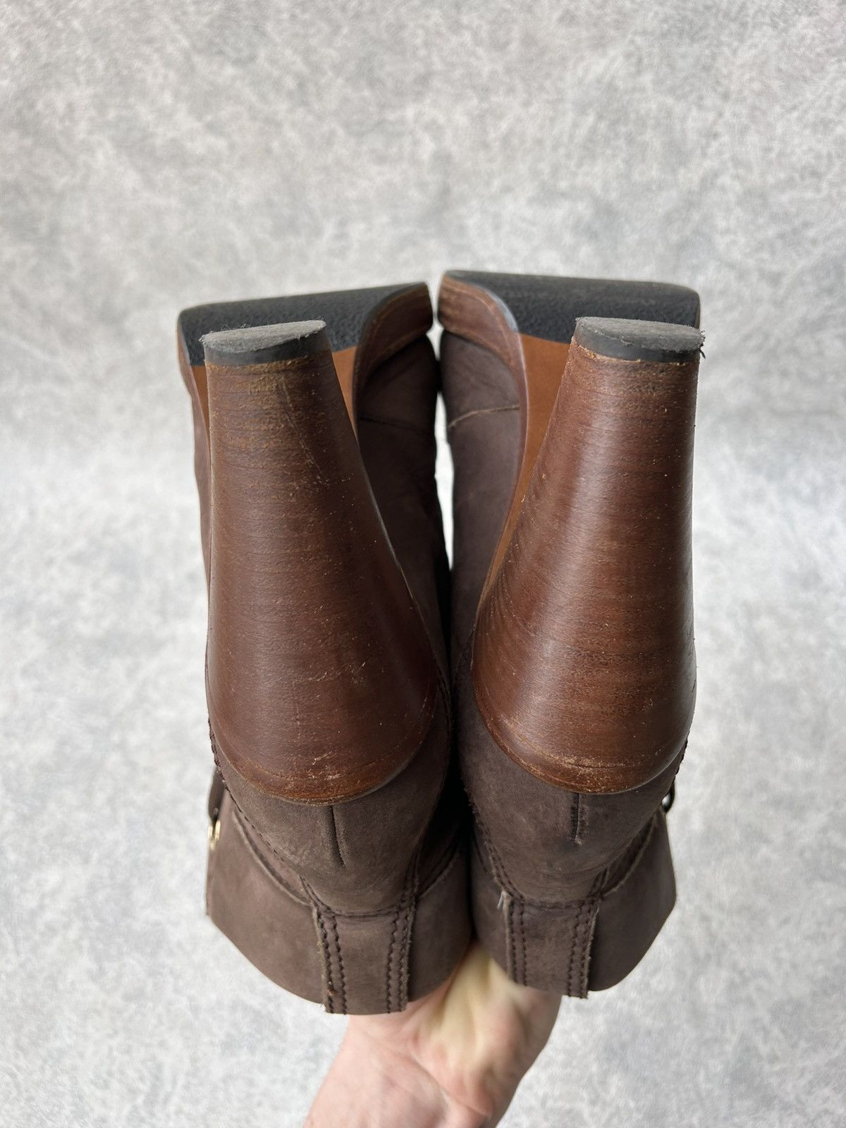 Dolce & Gabbana Y2K Dolce Gabbana Leather Western Ankle Boots Size US 8 / IT 38 - 19 Thumbnail