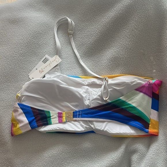Designer Sunshine 79 Rainbow One Shoulder Swimsuit Bikini Top Size XL / US 12-14 / IT 48-50 - 5 Thumbnail