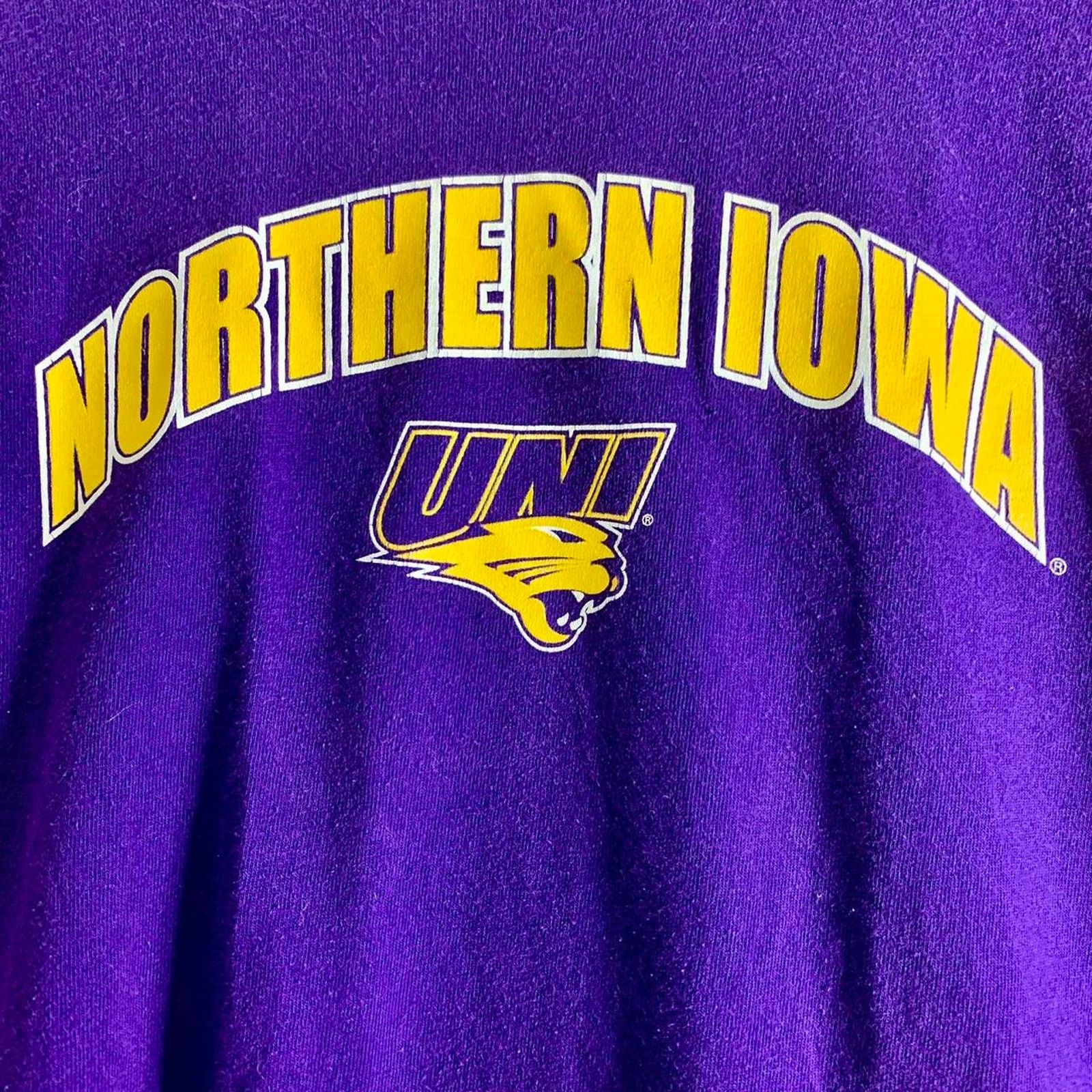 NCAA Y2K 2000’s UNIVERSITY OF NORTHERN IOWA PANTHERS tee shirt M Size US M / EU 48-50 / 2 - 1 Thumbnail