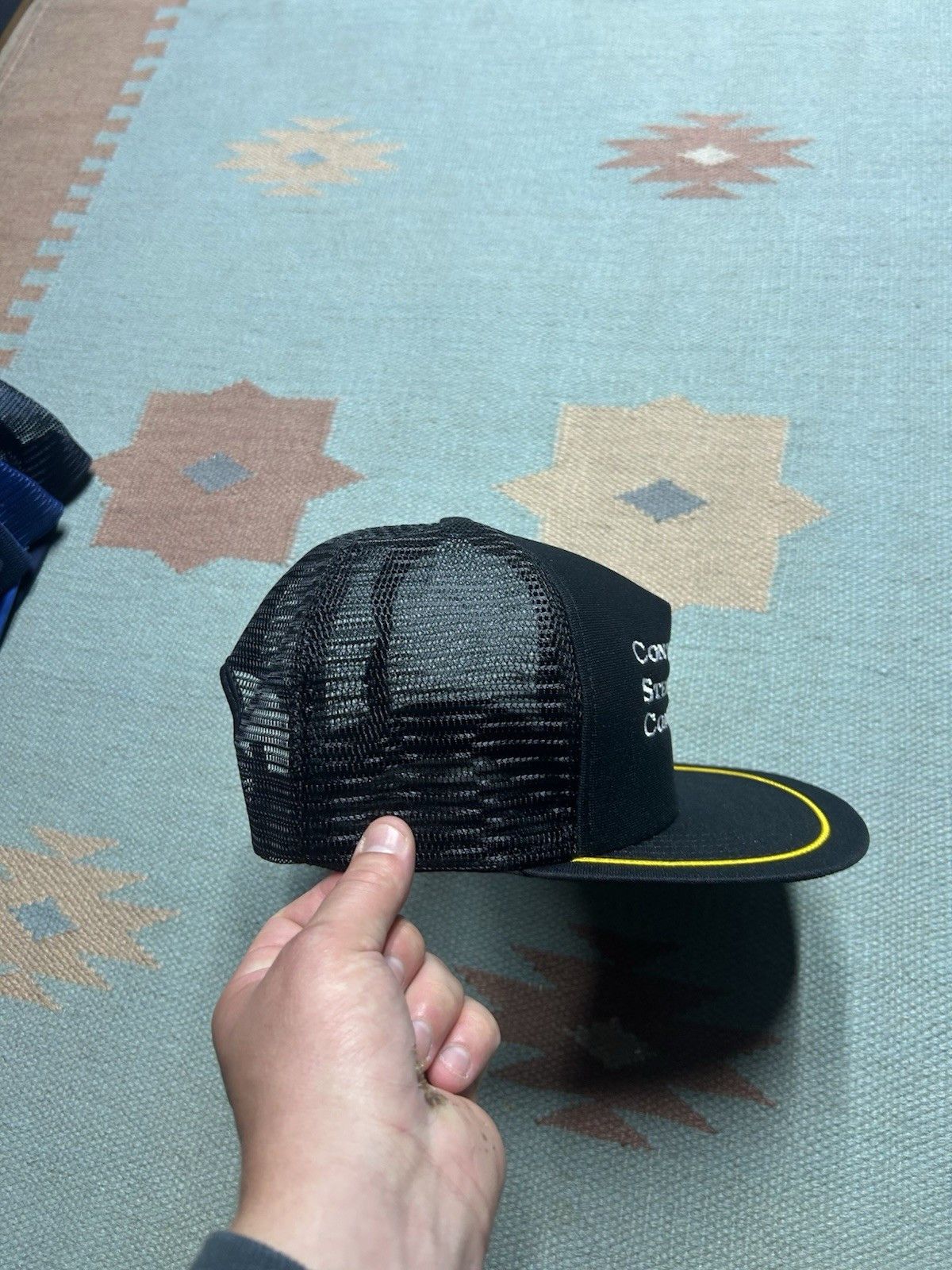 Vintage 80s trucker hat contractors steel company made USA snapback Size ONE SIZE - 8 Thumbnail