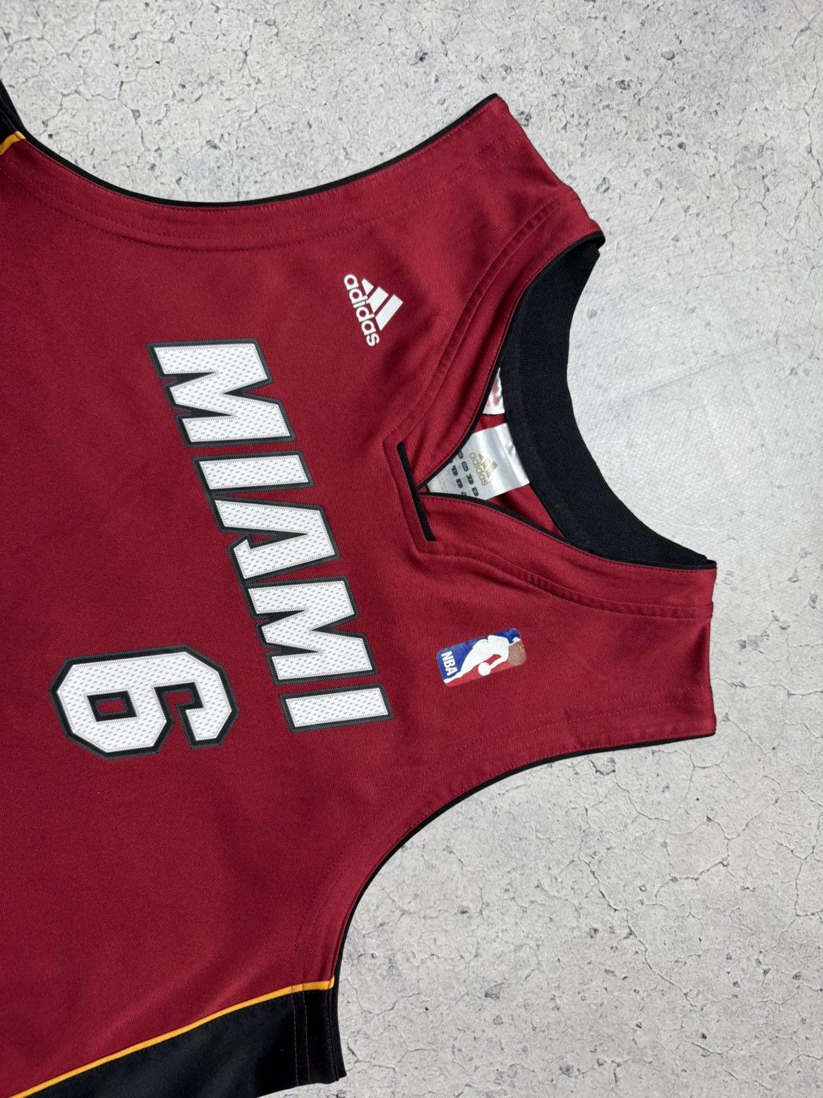 Adidas Adidas Miami #6 James NBA Jersey Shirt Size US S / EU 44-46 / 1 - 5 Thumbnail