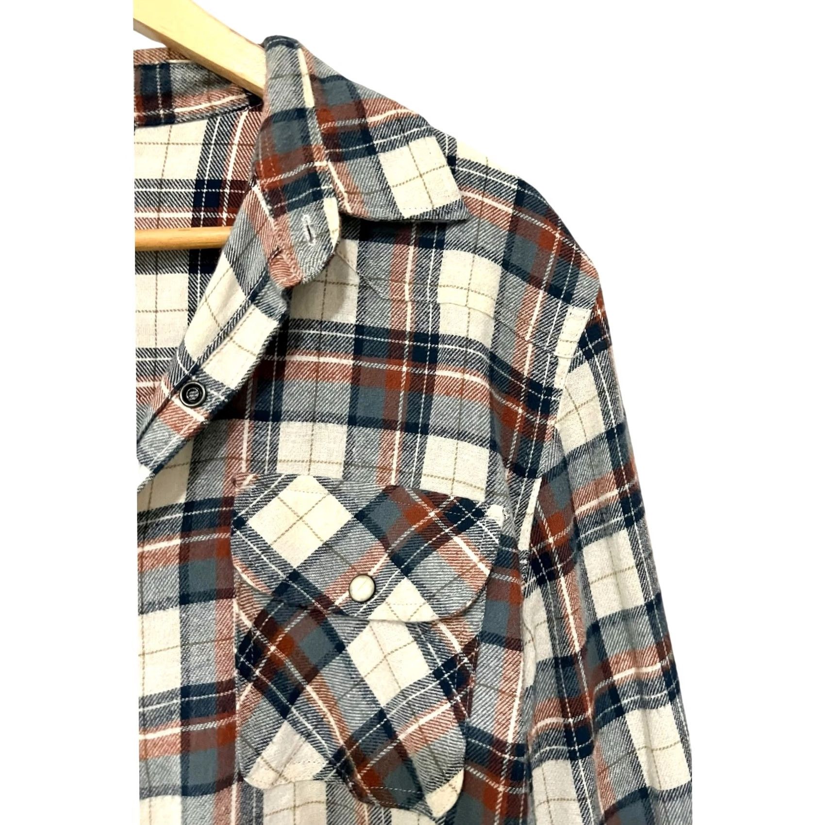 Lucky Brand Lucky Brand Shirt Mens Large Plaid Flannel Western Pearl Snap Long Sleeve Cotton Shirt Mens Large Plaid Flannel Western Pearl Snap Long Sleeve Cotton Size US L / EU 52-54 / 3 - 3 Thumbnail