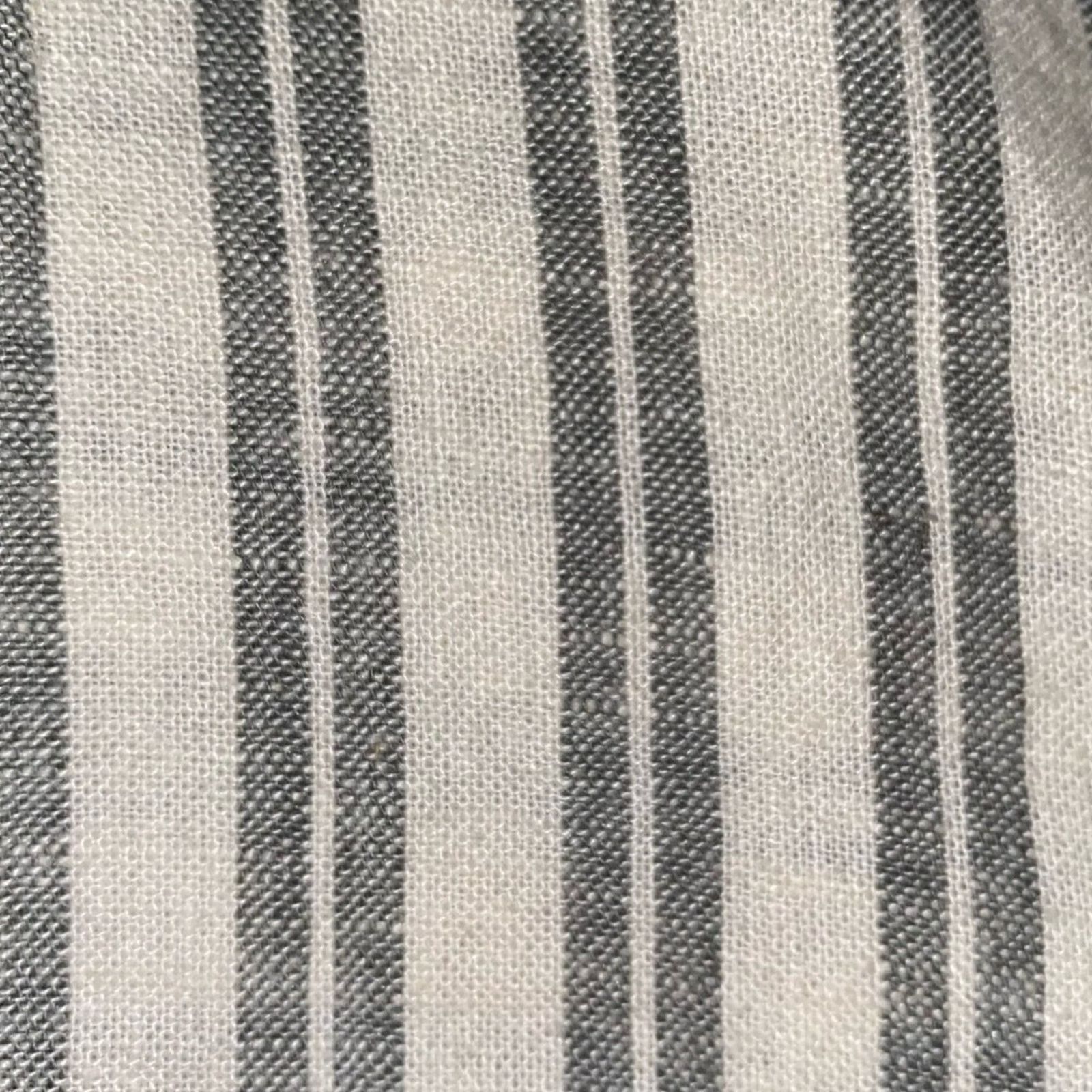 Madewell Madewell $82 Linen-Blend Lakeline Shirt Gray Stripe Womens M Size M / US 6-8 / IT 42-44 - 11 Thumbnail