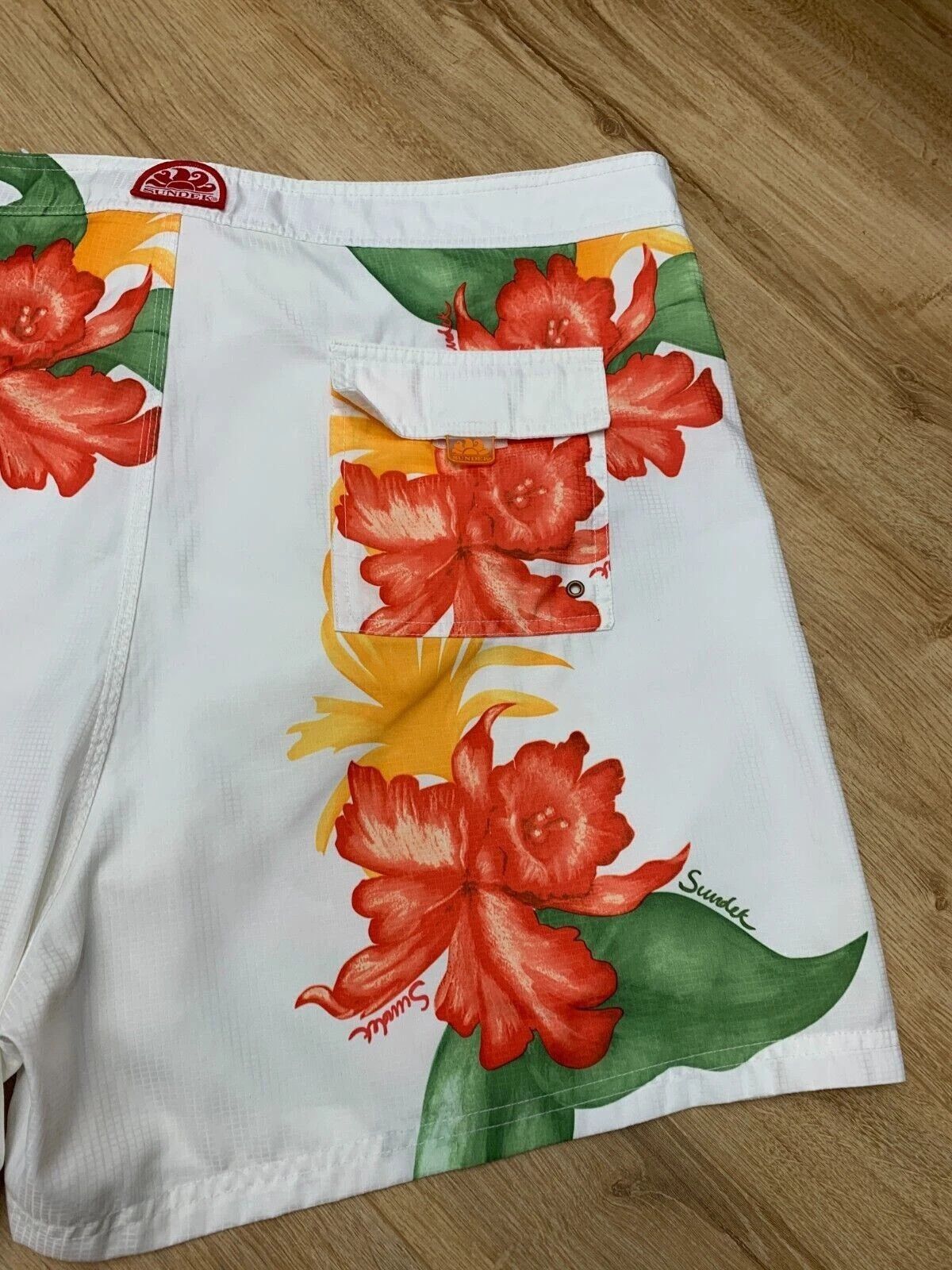 Sundek Sundek 42 Floral Beach Board Shorts Swim Trunks Size 42 2XL Size US 42 / EU 58 - 6 Thumbnail