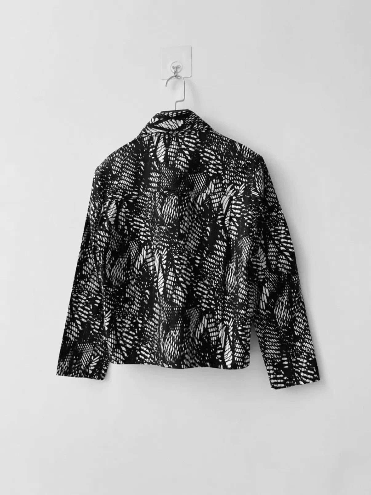 MM6 MM6 S/S14 Women's BW Snake Print Jacket 42 Size M / US 6-8 / IT 42-44 - 2 Thumbnail