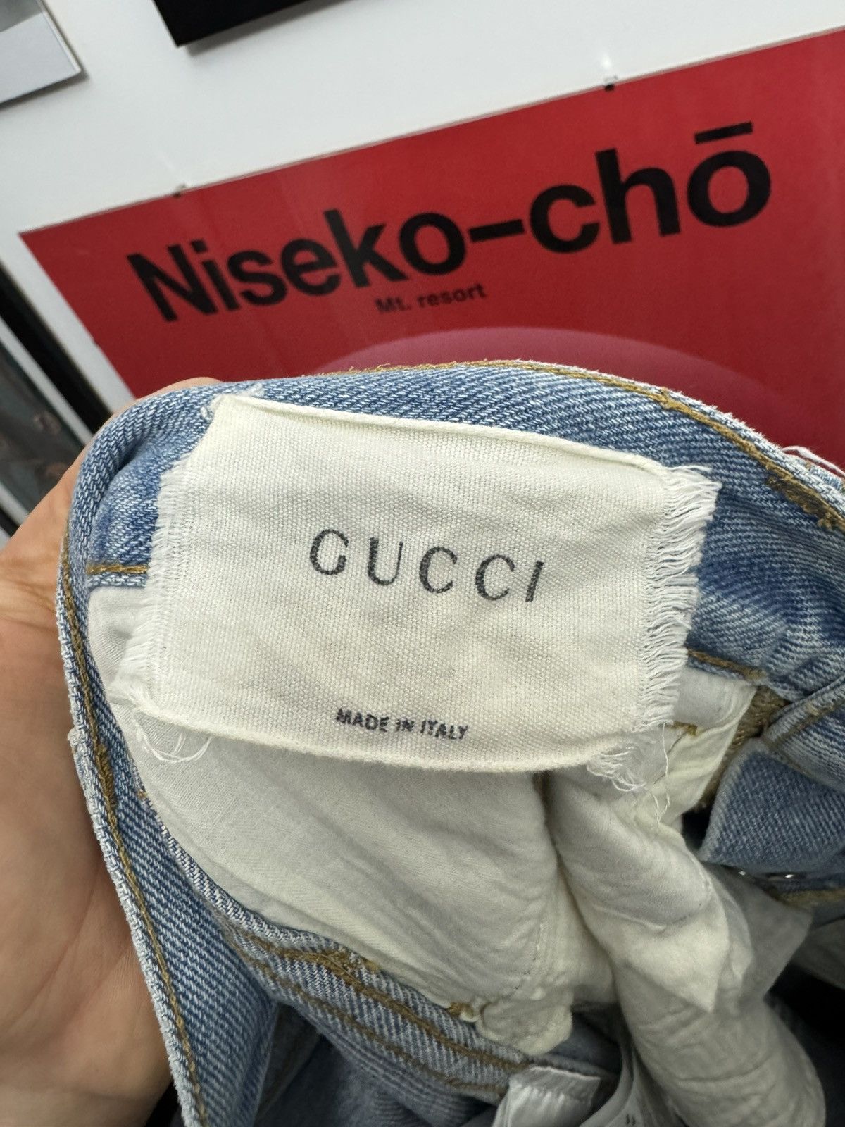 Gucci Gucci Punk Rock Scribble Denim Designer Jeans Avant Garde Size US 30 / EU 46 - 7 Thumbnail